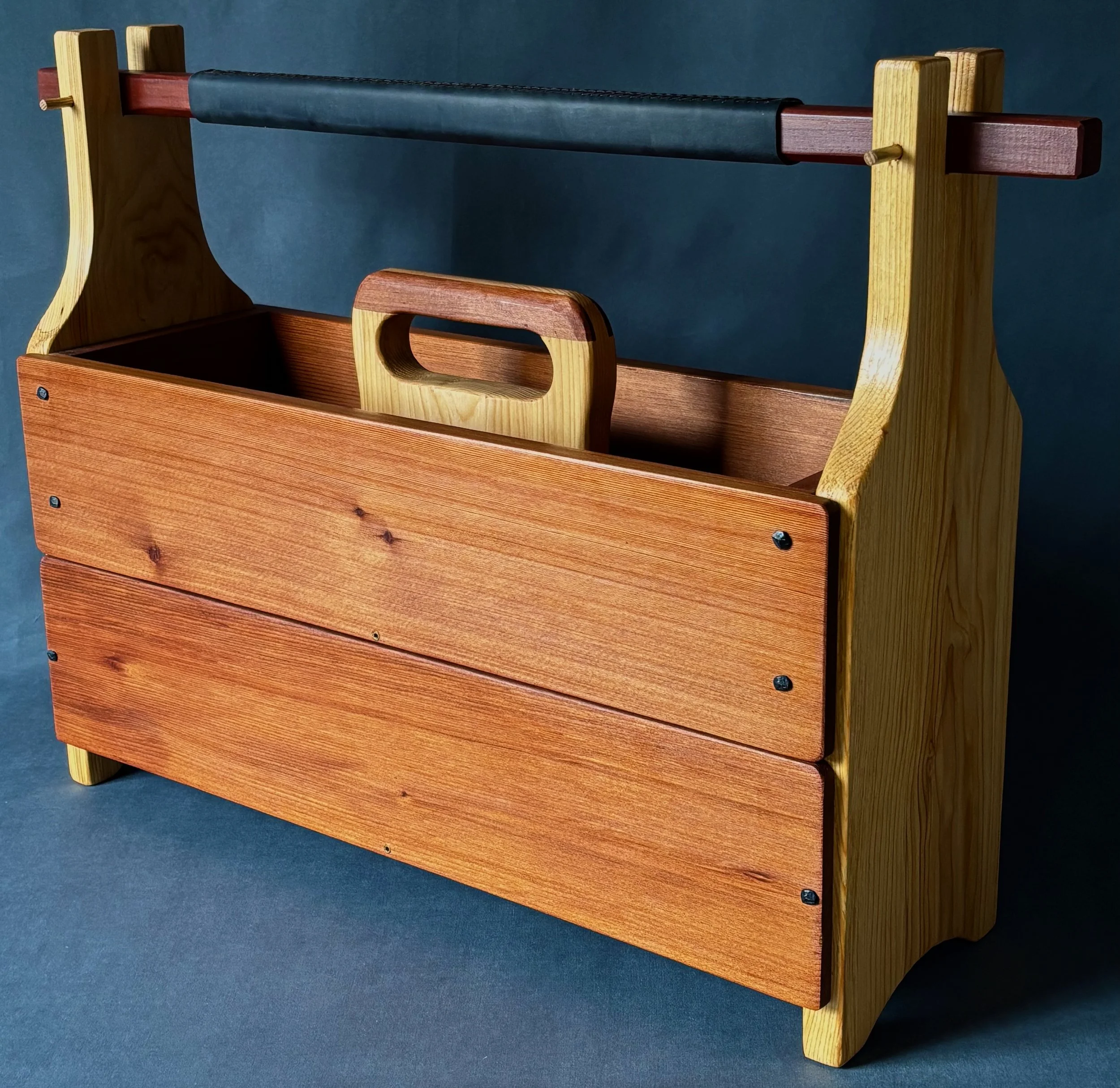 Tradesman Tote in Pine and Redwood (Double Tote)