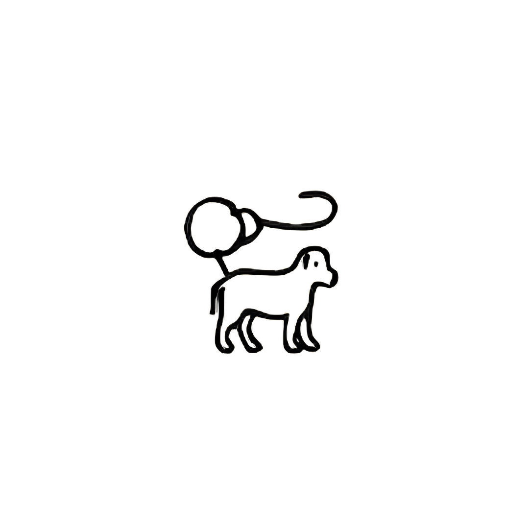 Neon light sign of a lion with a tree on its back and a monkey sitting on top, against a black background.