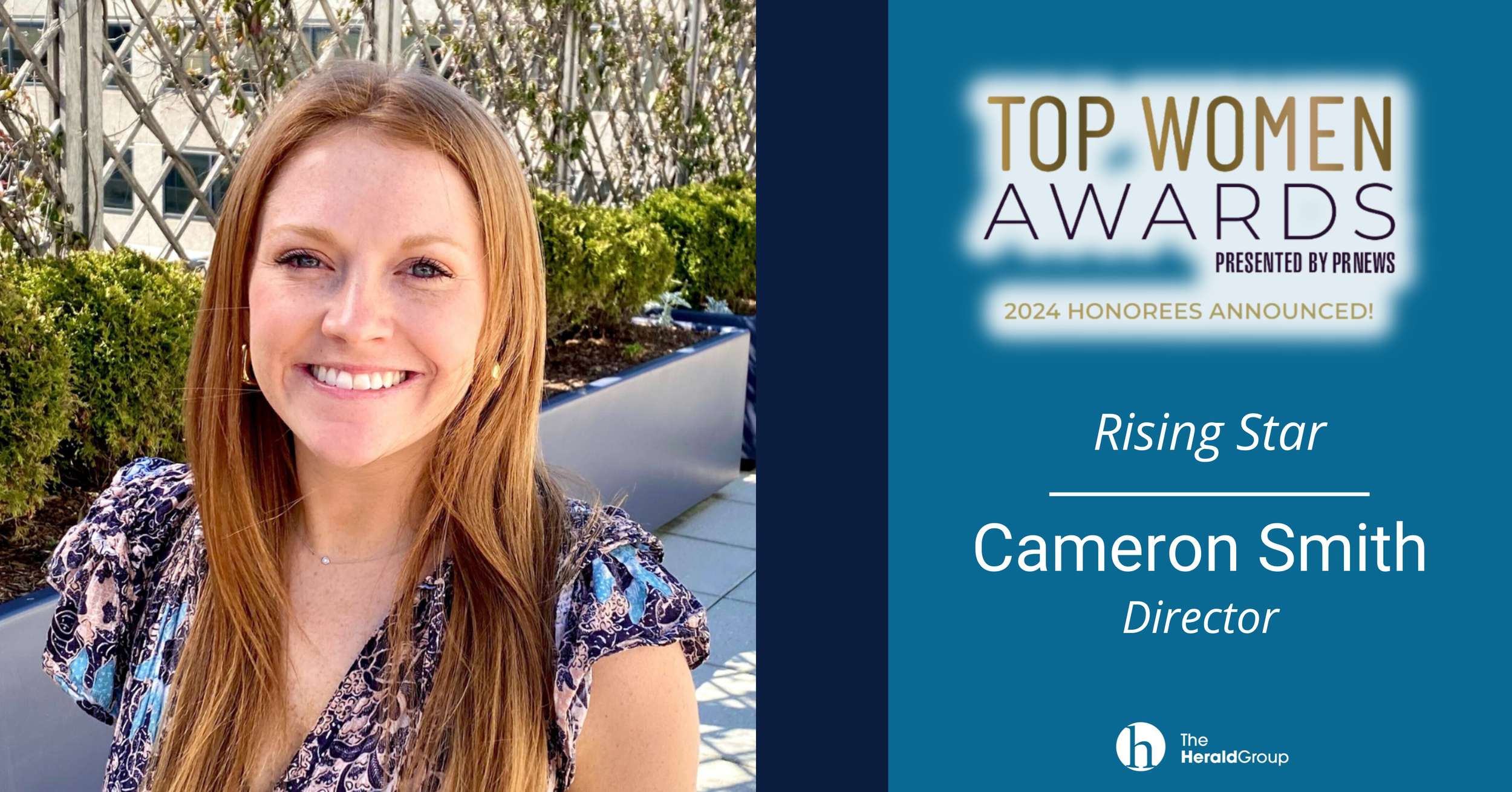 Congratulations to Cameron Smith – Named a “Rising Star” by PR News’ Top Women Awards!