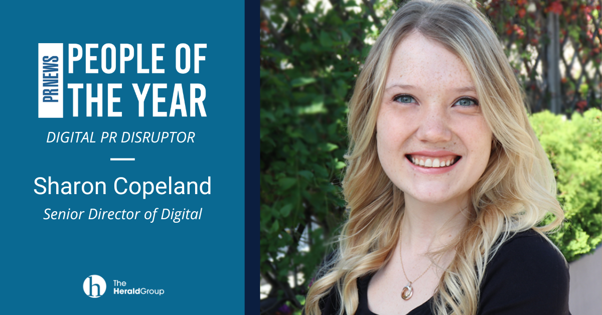 Congratulations to Sharon Copeland - PR News’ Digital PR Disruptor of the Year!