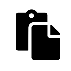 A black silhouette of titles