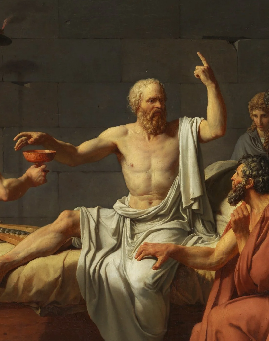 Jacques-Louis David, La Mort de Socrate (1787)