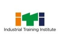 Logo of Industrial Training Institute with stylized "iti" letters in orange, green, and blue over text.