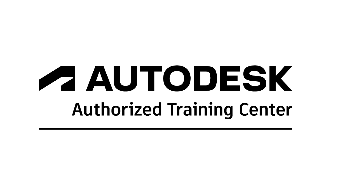 Autodesk Authorized Training Center logo with a stylized "A" icon, black text on white background.
