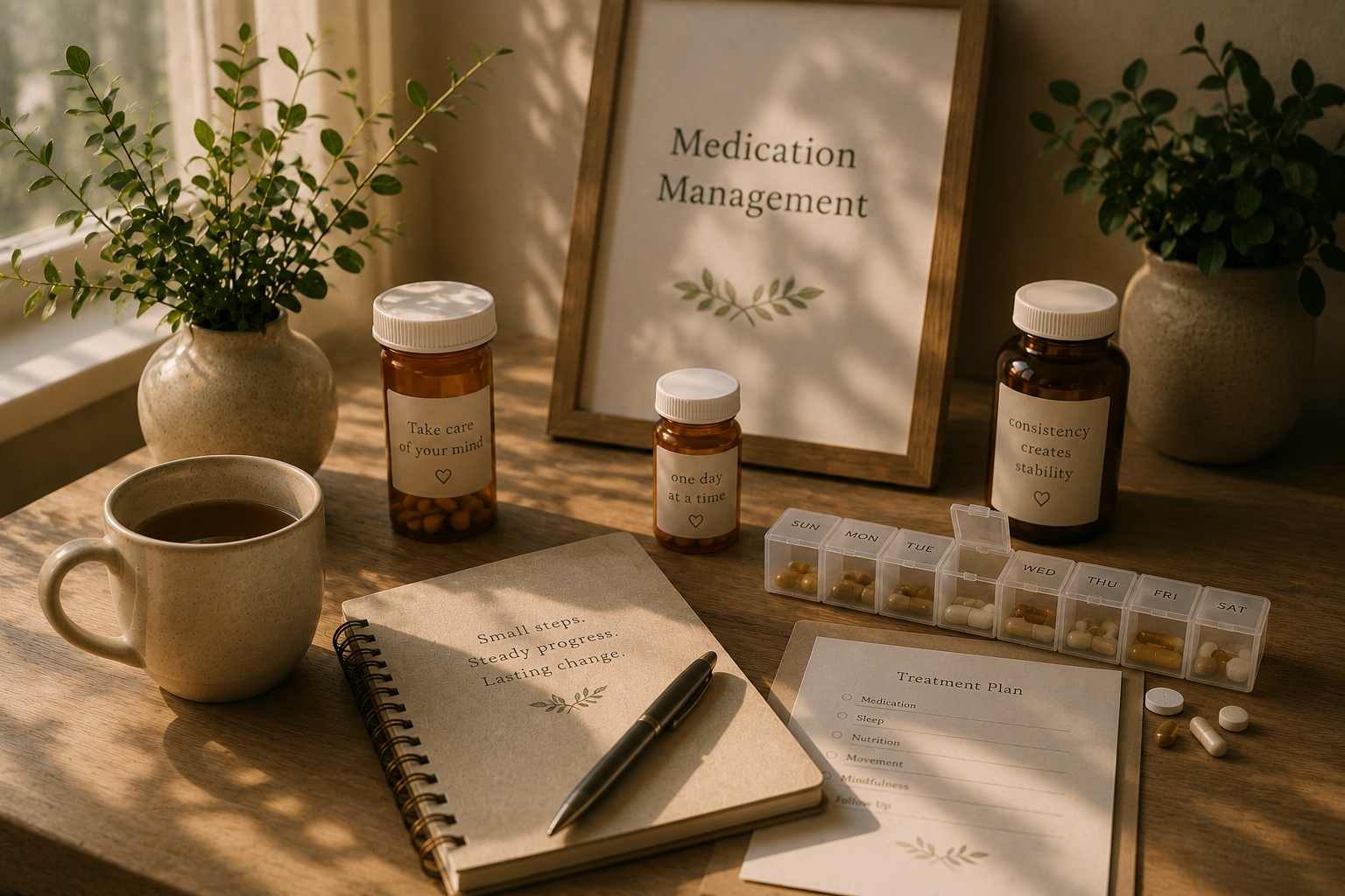 Personalized psychiatric medication management tailored to individual mental health needs and treatment goals.