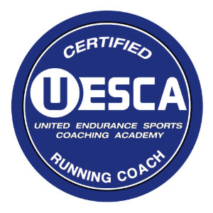 UESCA United Endurance Sports Coaching Academy Certified Running Coach badge