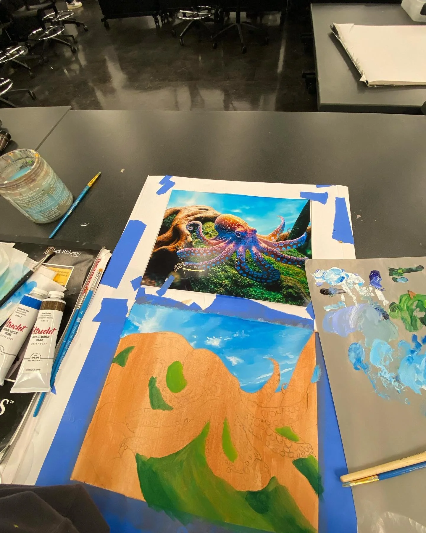 A little work in progress for my final painting