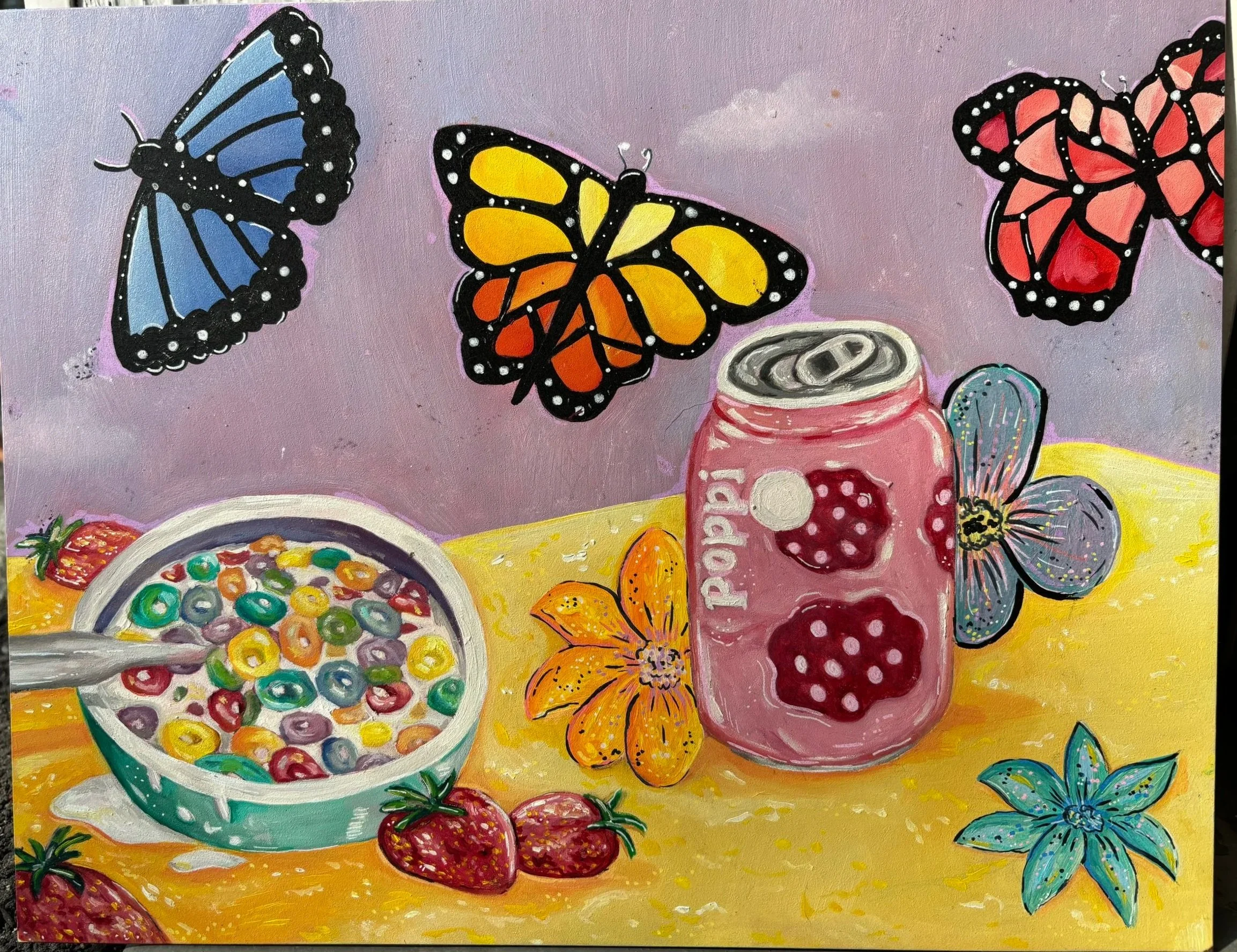 "Random Cravings"
8" x 10" Oil on Wood Gesso-board