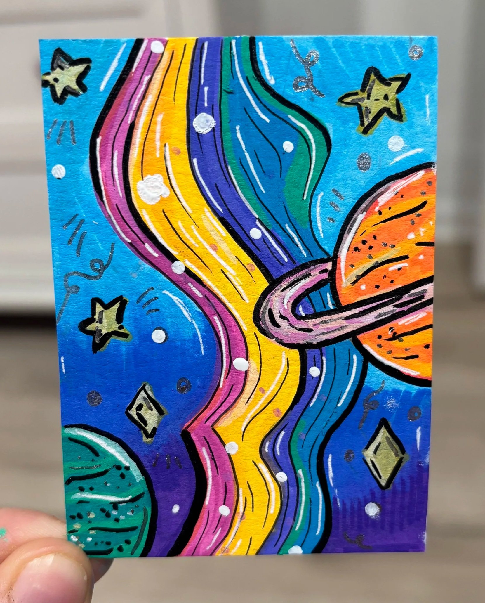 "Into the Milky Way'
2.5" by 3.5"