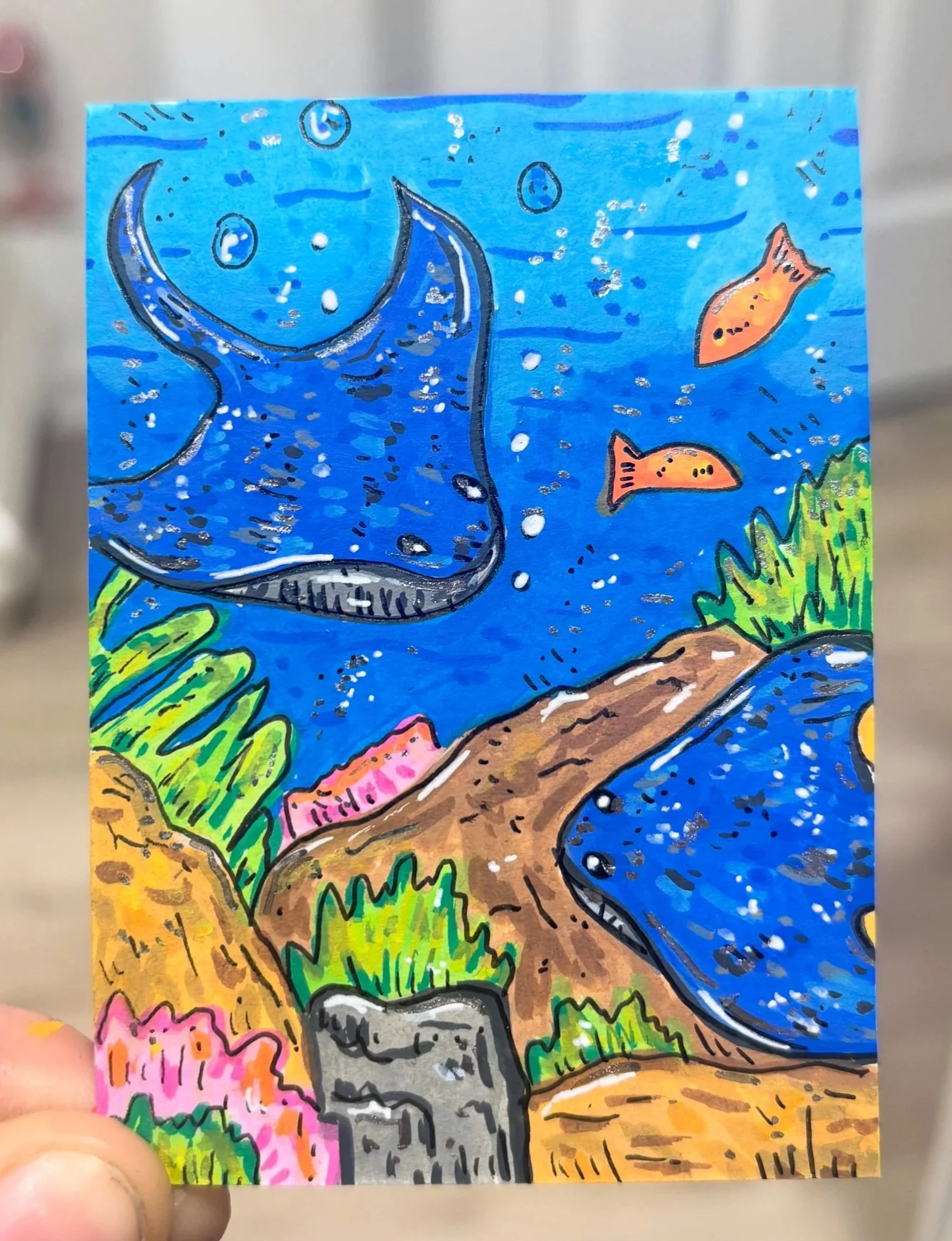 Part of my Sea Animal Collection
"Stingrays"
2.5" by 3.5"