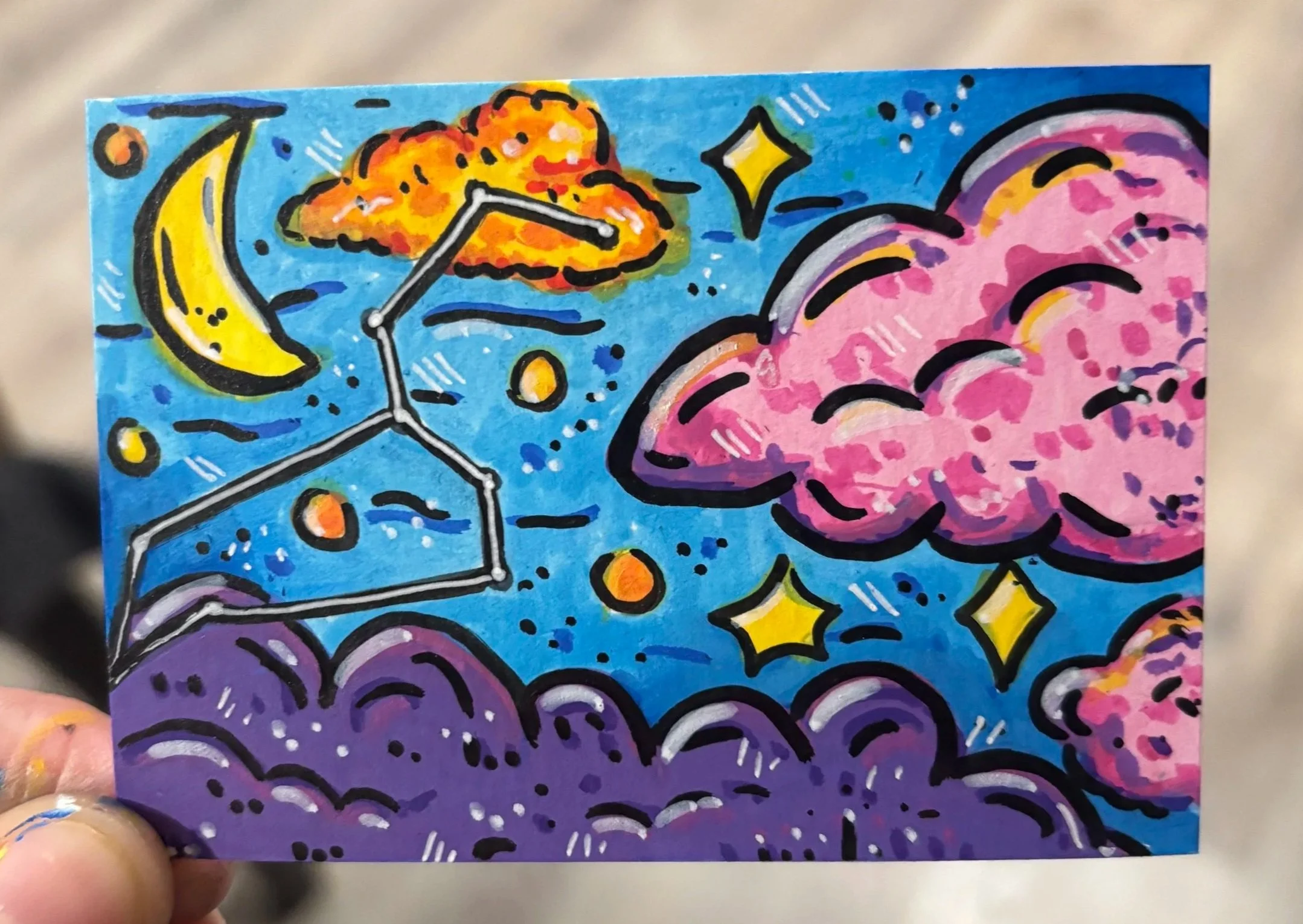 A Part of my Zodiac Constellation Series
2.5" by 3.5"