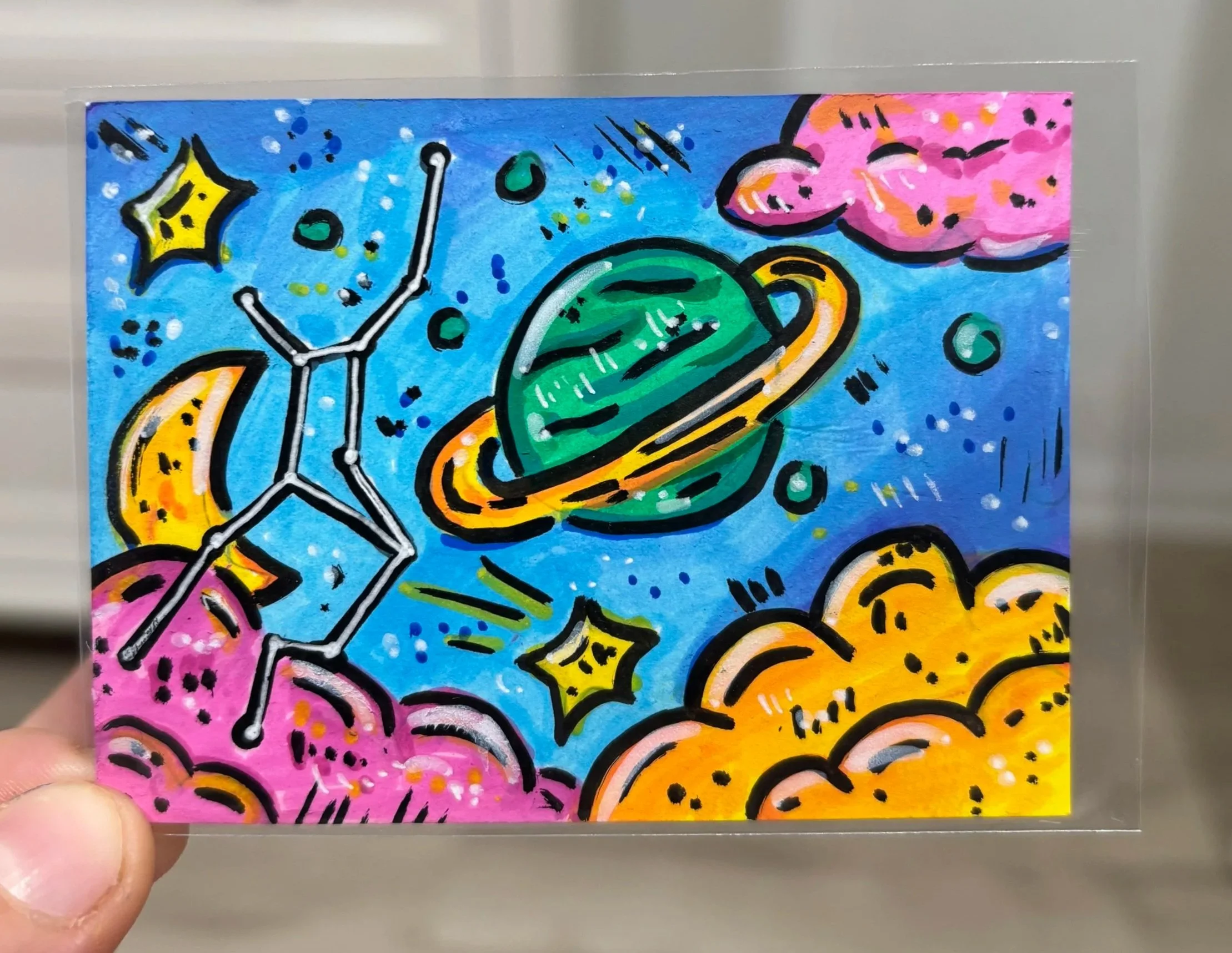 A Part of my Zodiac Constellation Series
2.5" by 3.5"