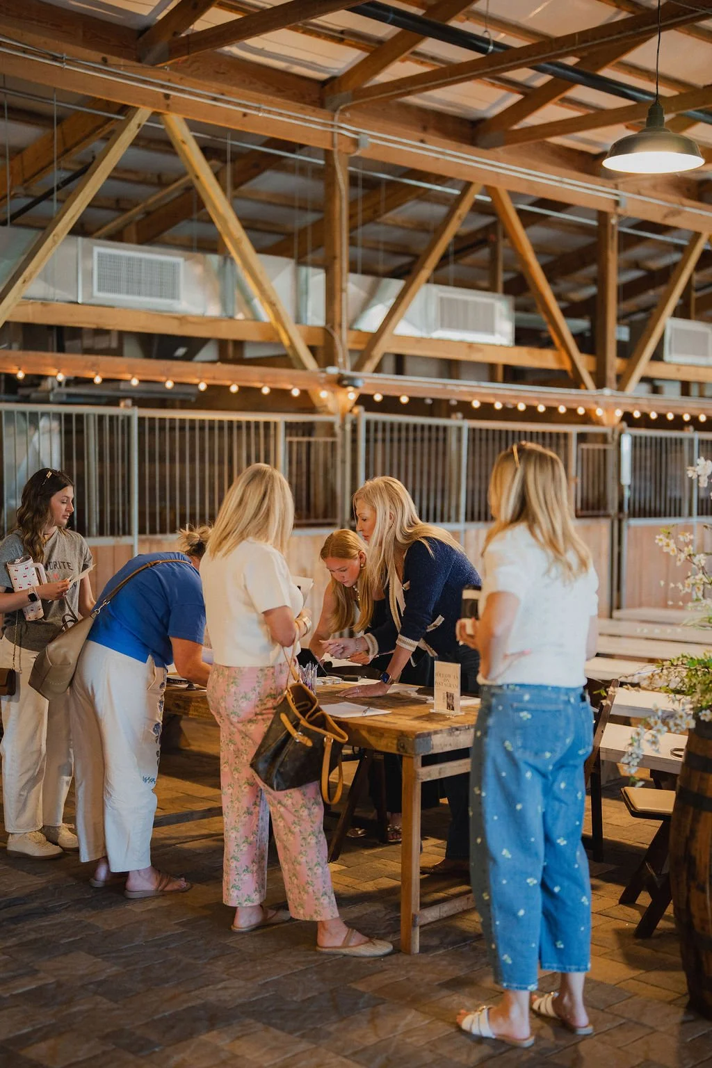 Women attending Highland Stables Social Club event in Bowling Green Kentucky