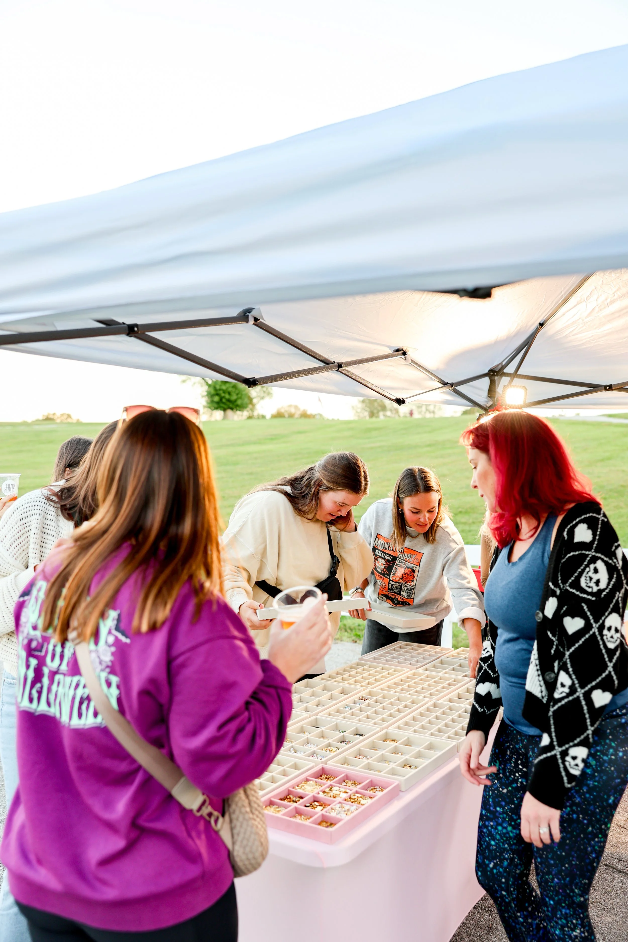 Women attending Highland Stables Social Club event in Bowling Green Kentucky