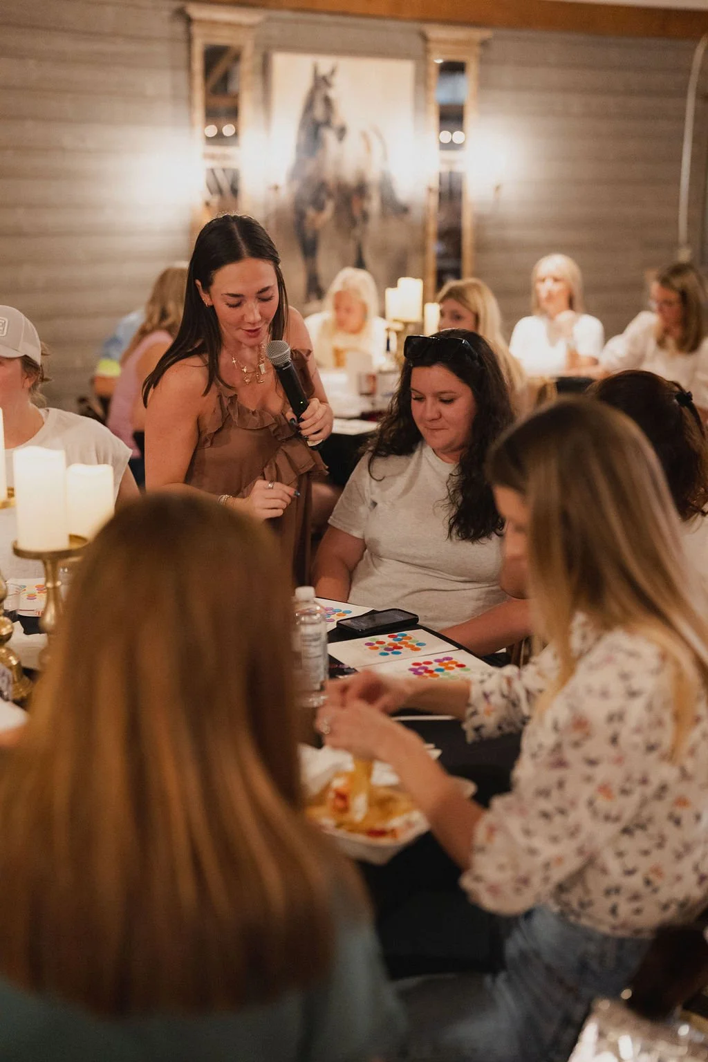 Women attending Highland Stables Social Club event in Bowling Green Kentucky