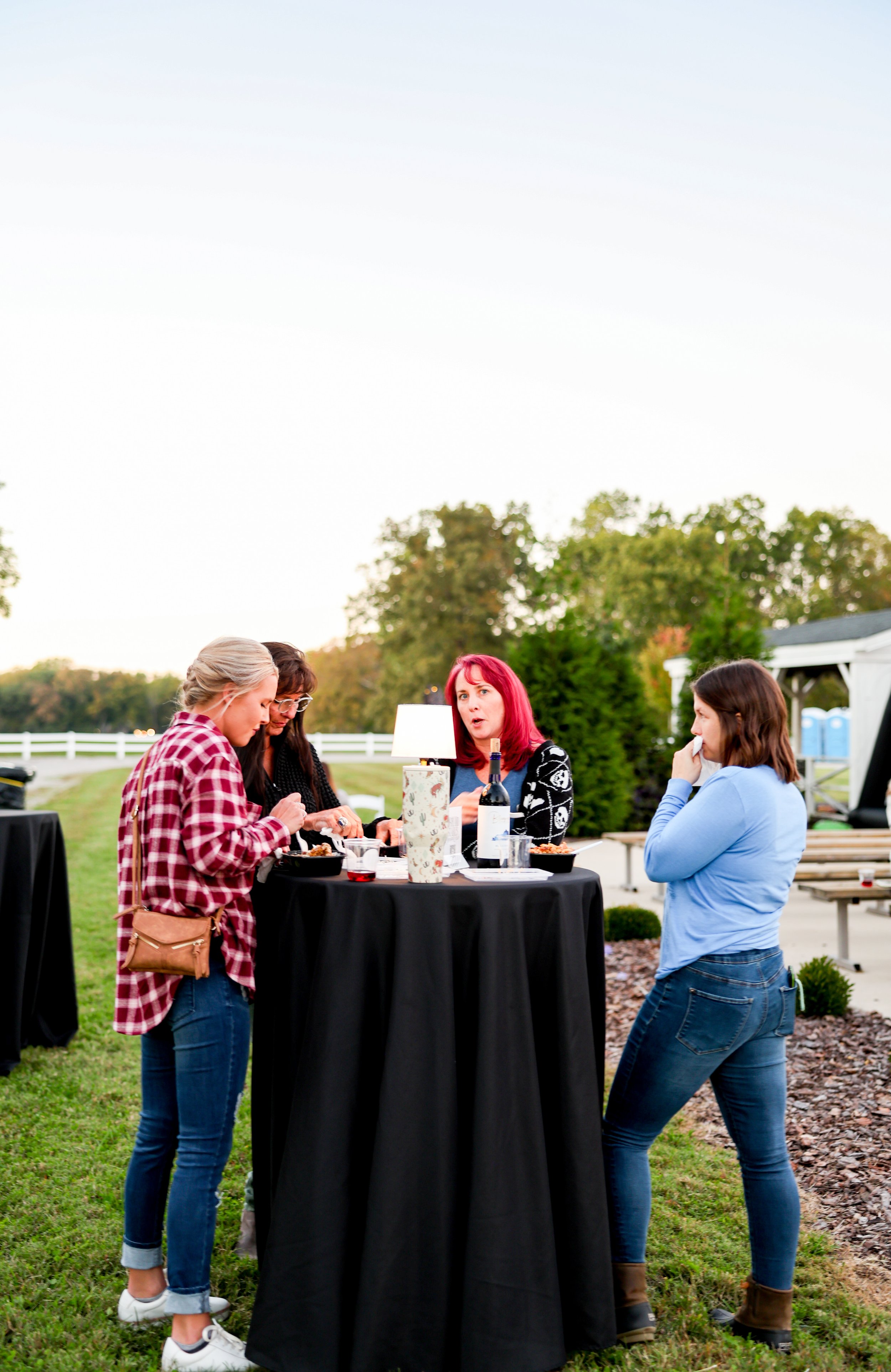 Women attending Highland Stables Social Club event in Bowling Green Kentucky