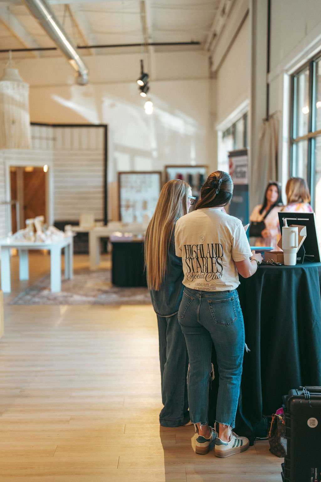 Women attending Highland Stables Social Club event in Bowling Green Kentucky
