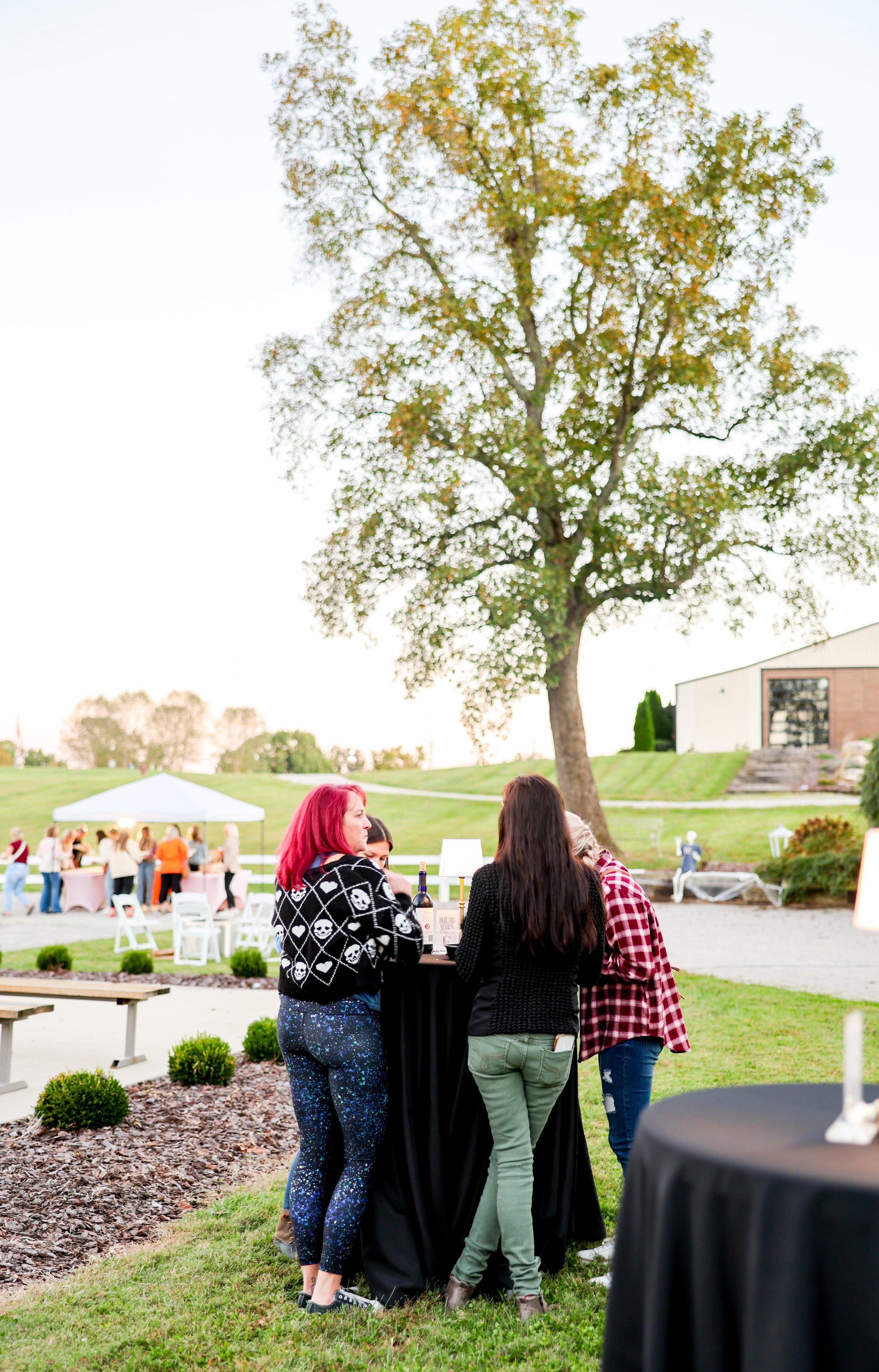 Women attending Highland Stables Social Club event in Bowling Green Kentucky