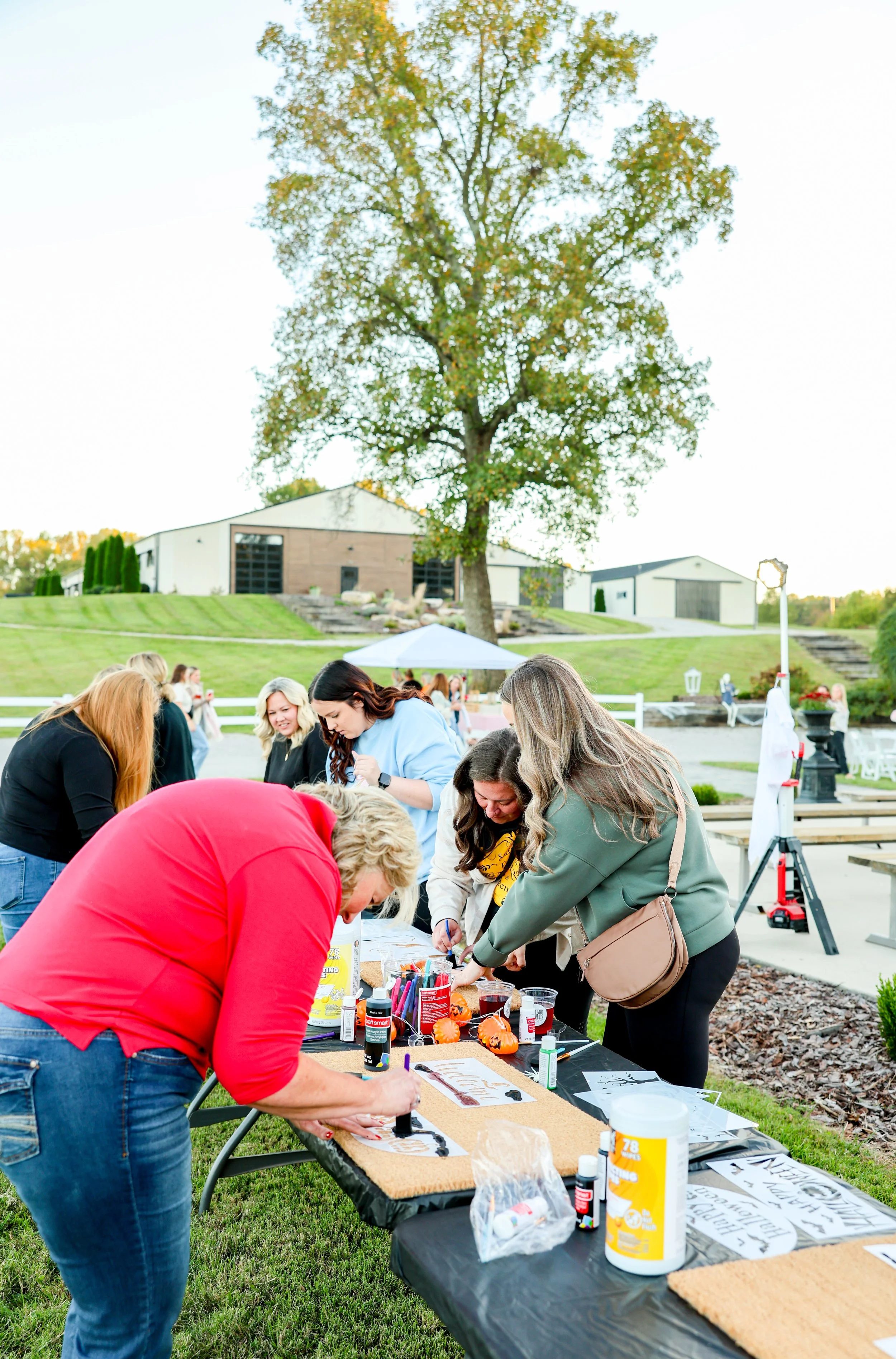Women attending Highland Stables Social Club event in Bowling Green Kentucky
