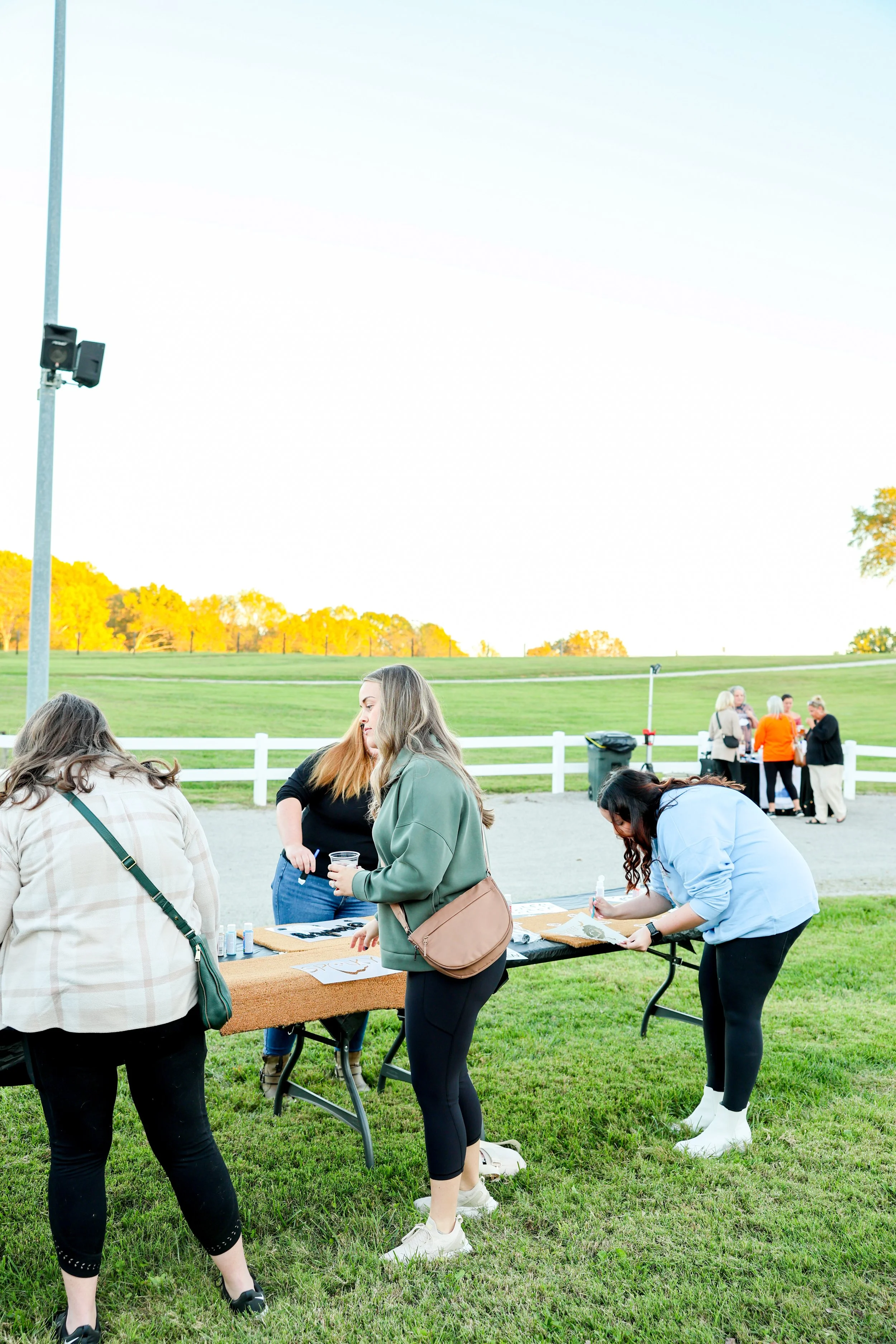 Women attending Highland Stables Social Club event in Bowling Green Kentucky