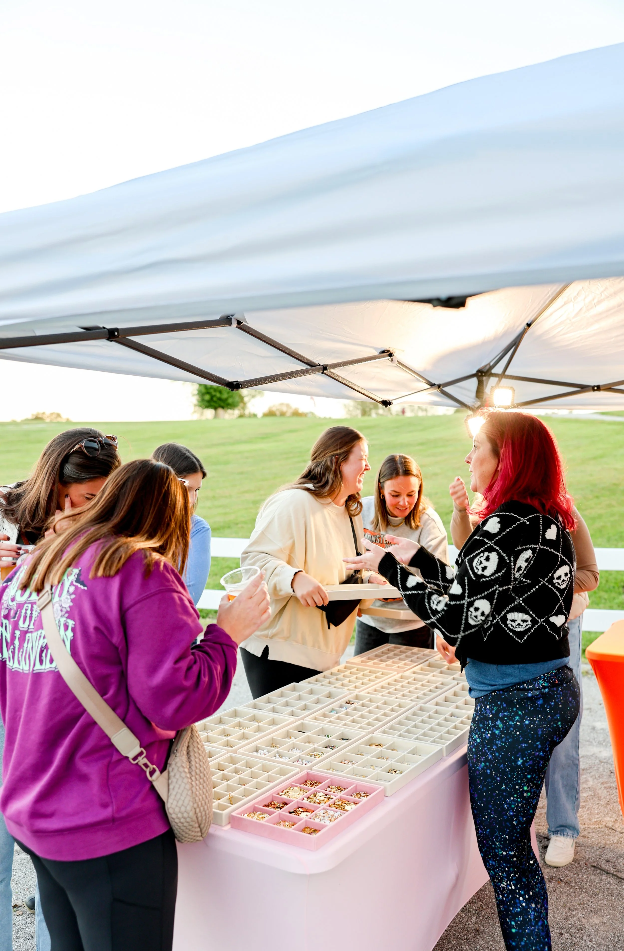 Women attending Highland Stables Social Club event in Bowling Green Kentucky