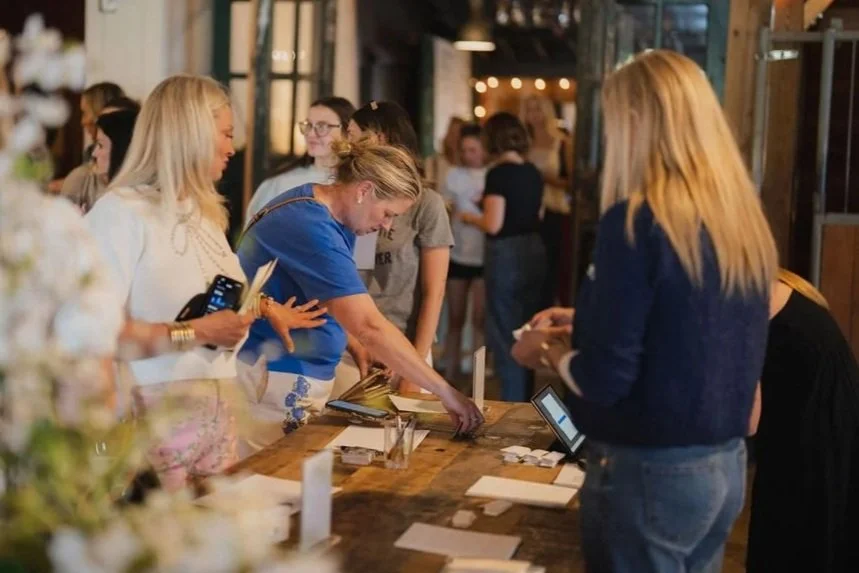 Women attending Highland Stables Social Club event in Bowling Green Kentucky