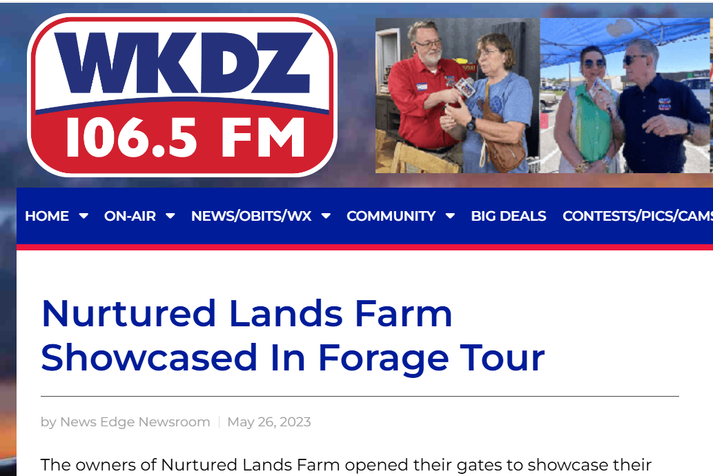 Nurtured Lands Farm Showcased In Forage Tour