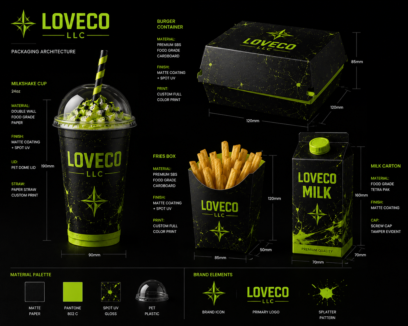 GRAPHIC DESIGN SERVICES - COMPANY PACKAGING ( DESIGN ONLY )