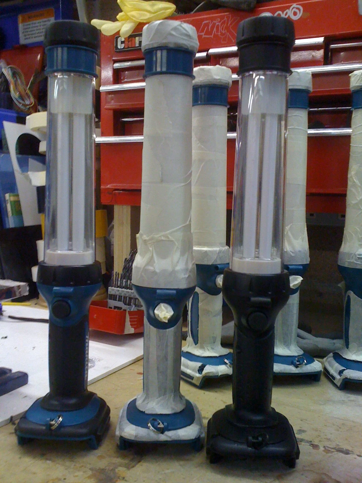 Custom painted Torches - Doctor Who S6 ep 5&6
