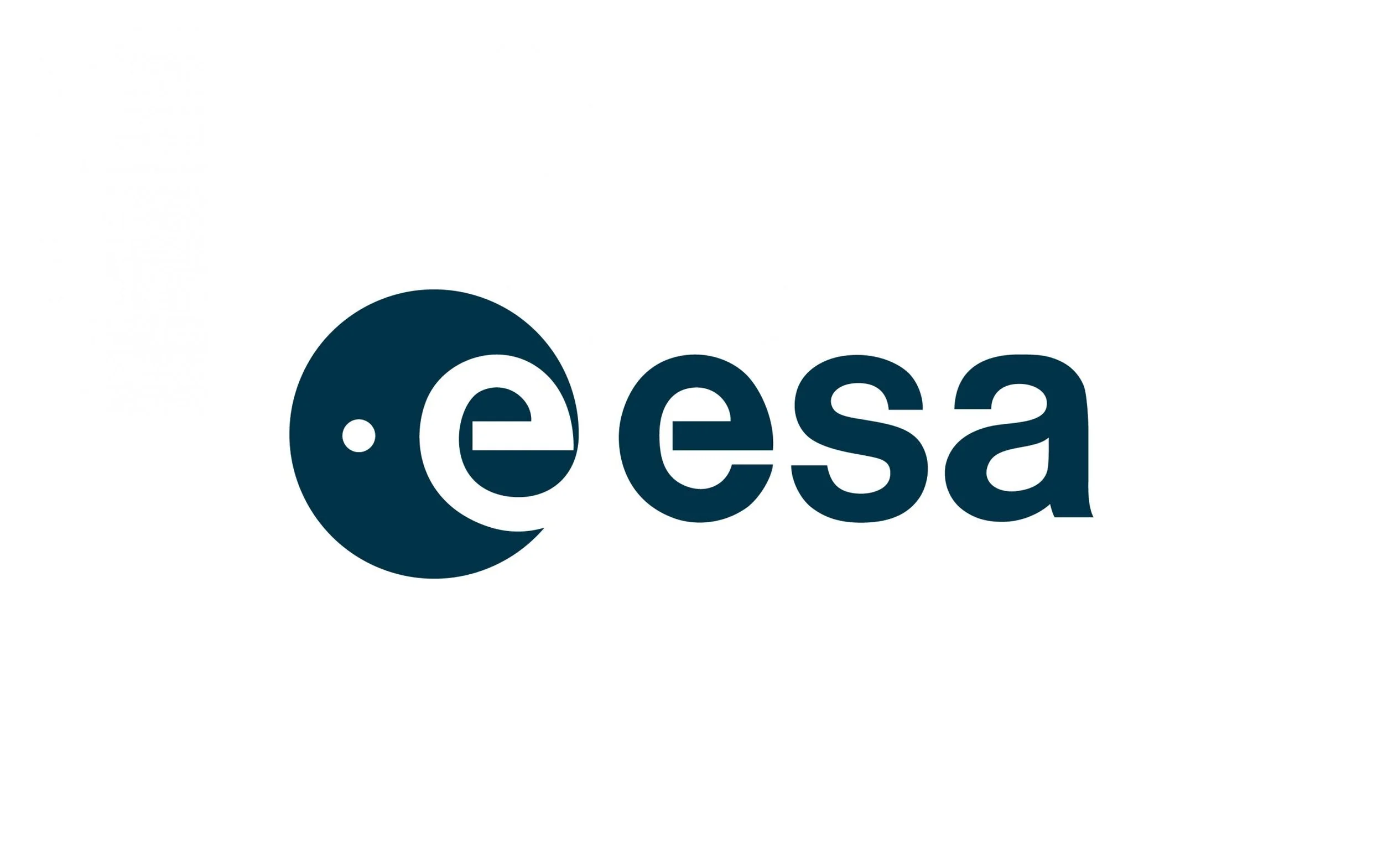 European Space Agency (ESA) logo with a stylized human head outline and the letters 'esa' in lowercase.