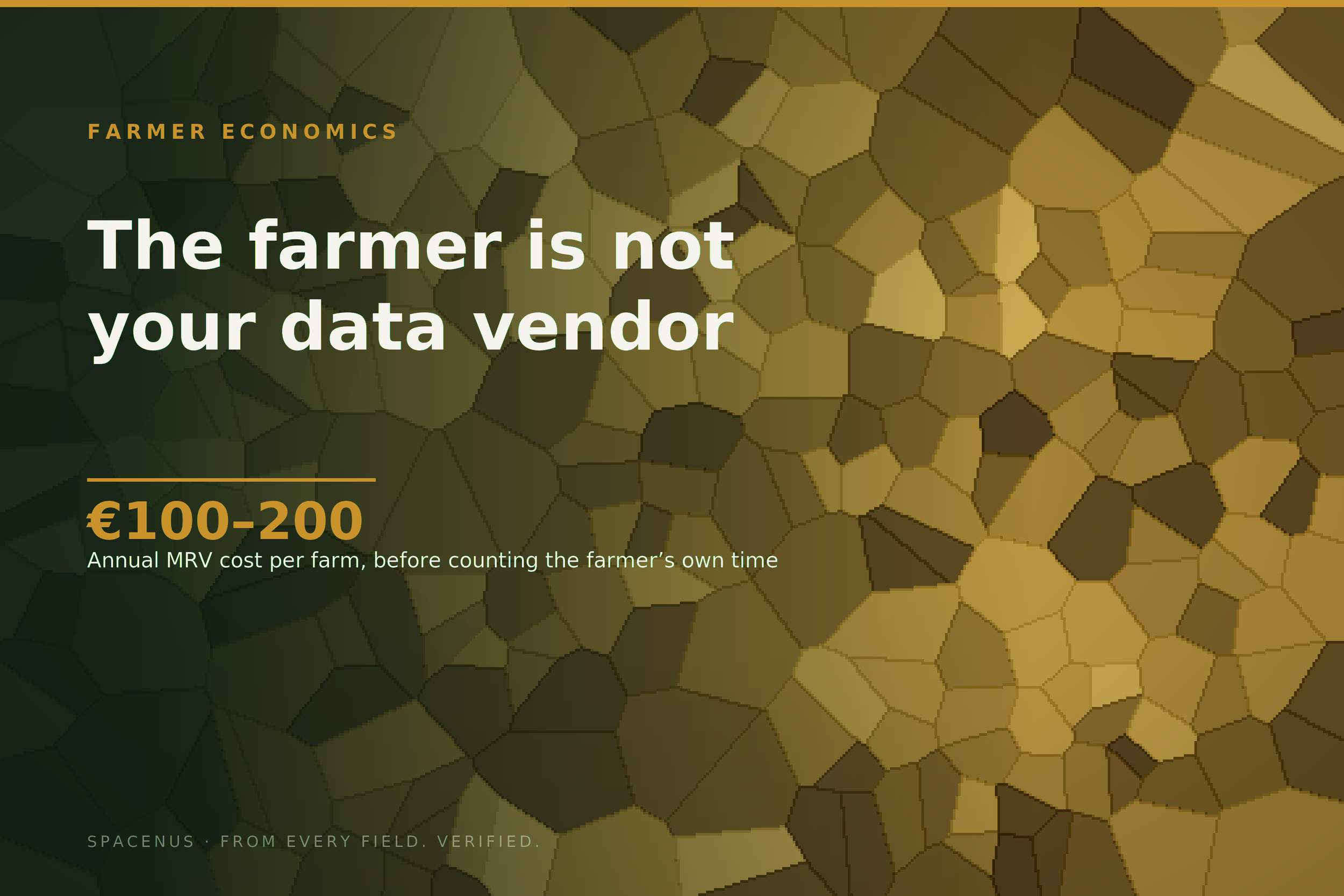 The Farmer Is Not Your Data Vendor