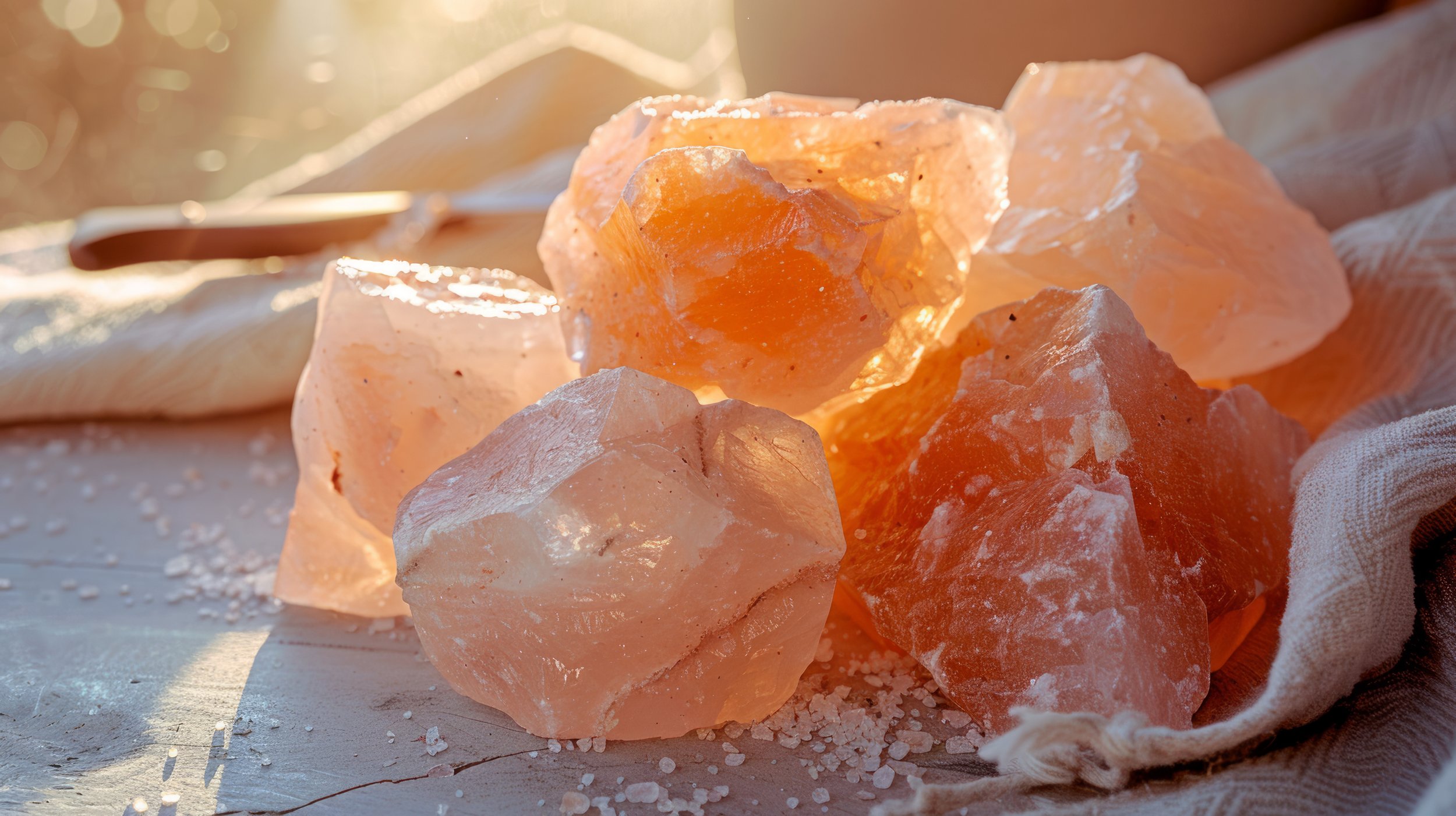 Himalayan salt rocks at Qumi Ori Studio Oshkosh