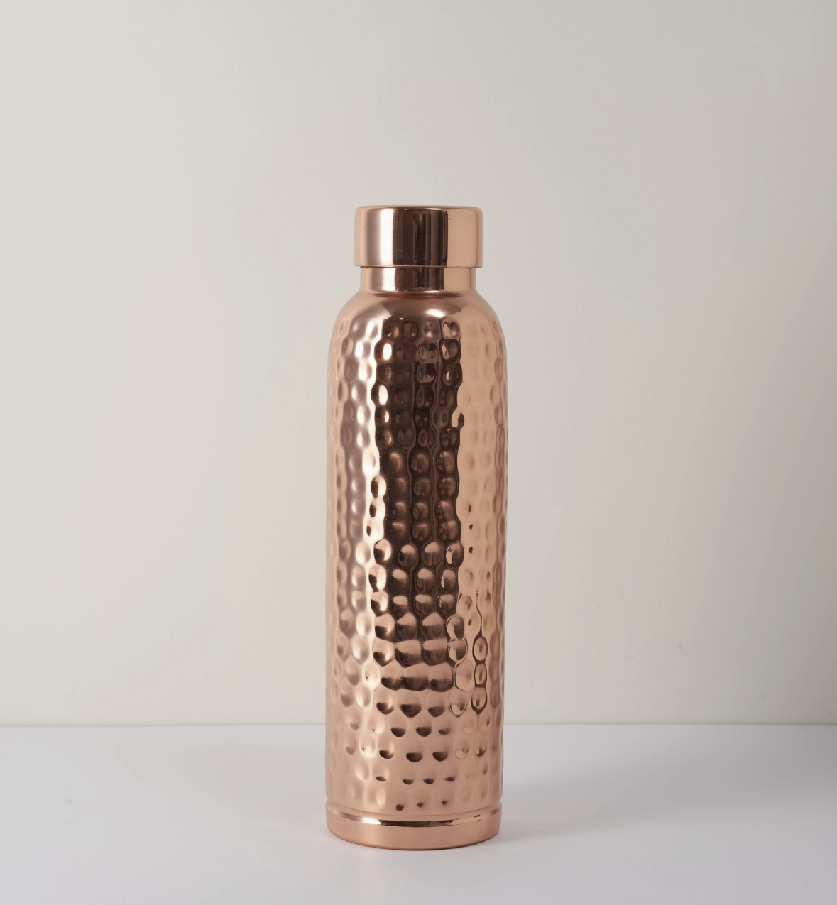 Hammered Pure Copper Water Bottle 950ml