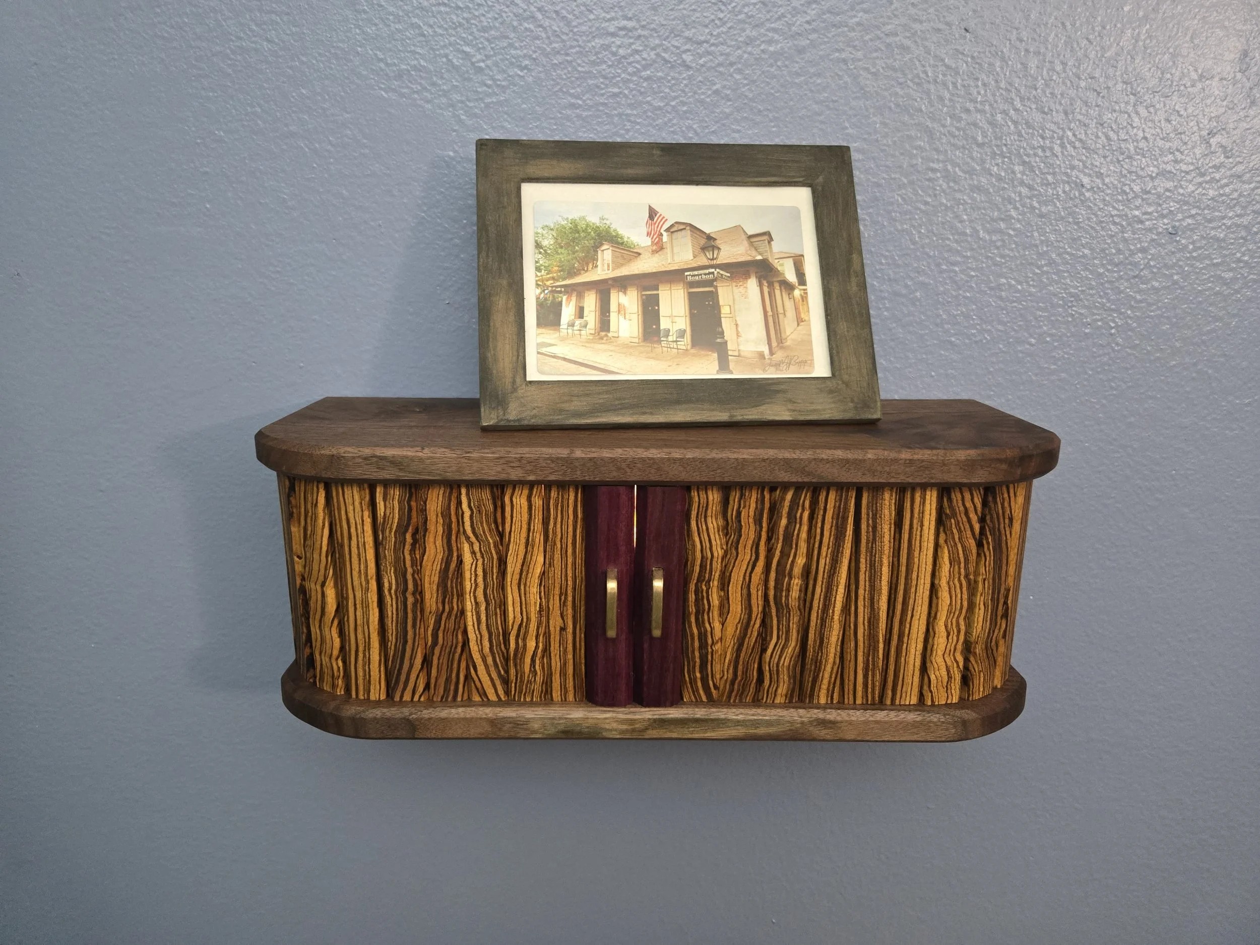 floating tambour shelf