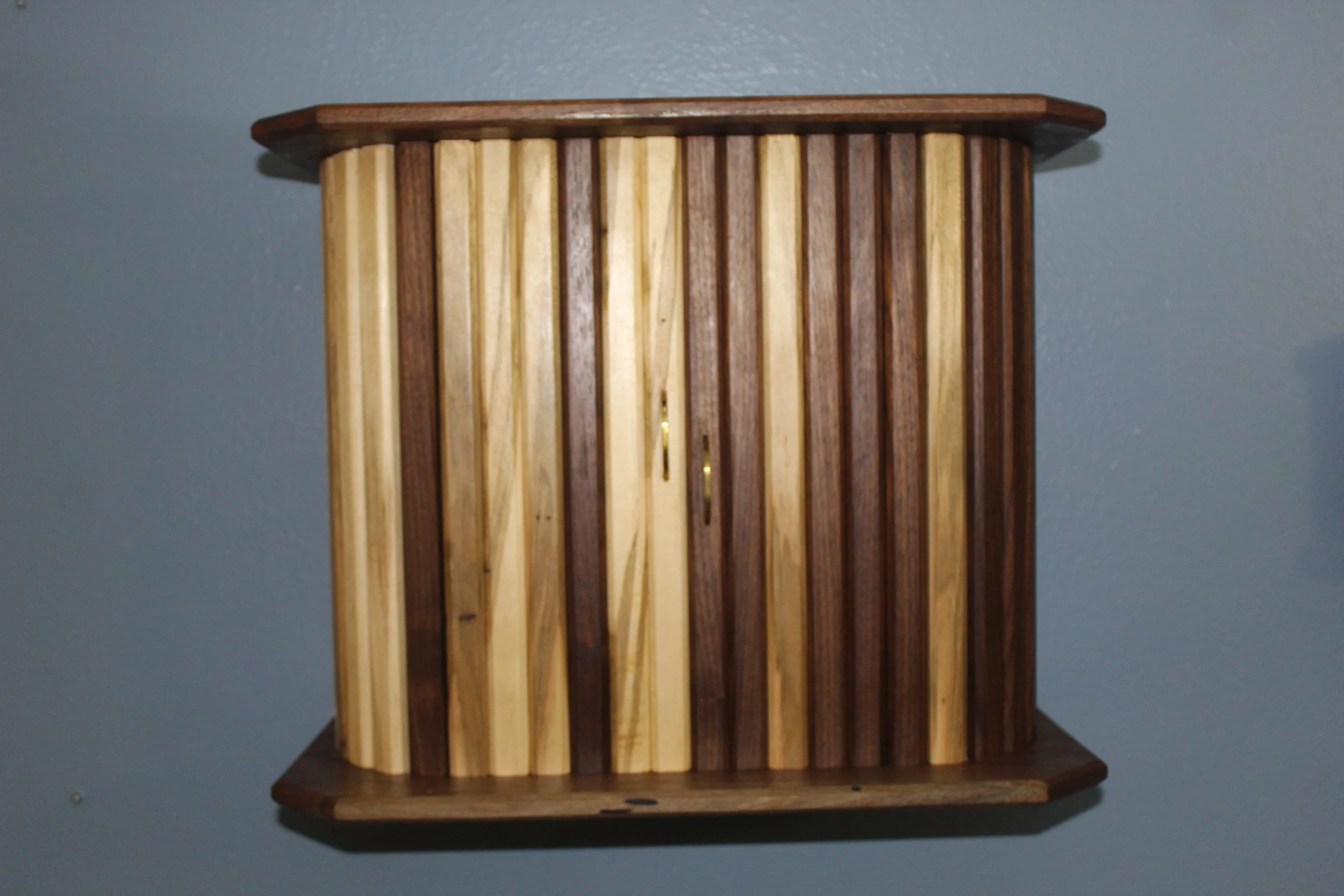 Black Walnut & Ambrosia Maple Whiskey Cabinet