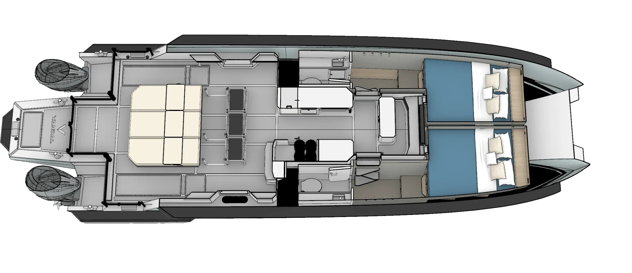 Two Stateroom Lower Deck