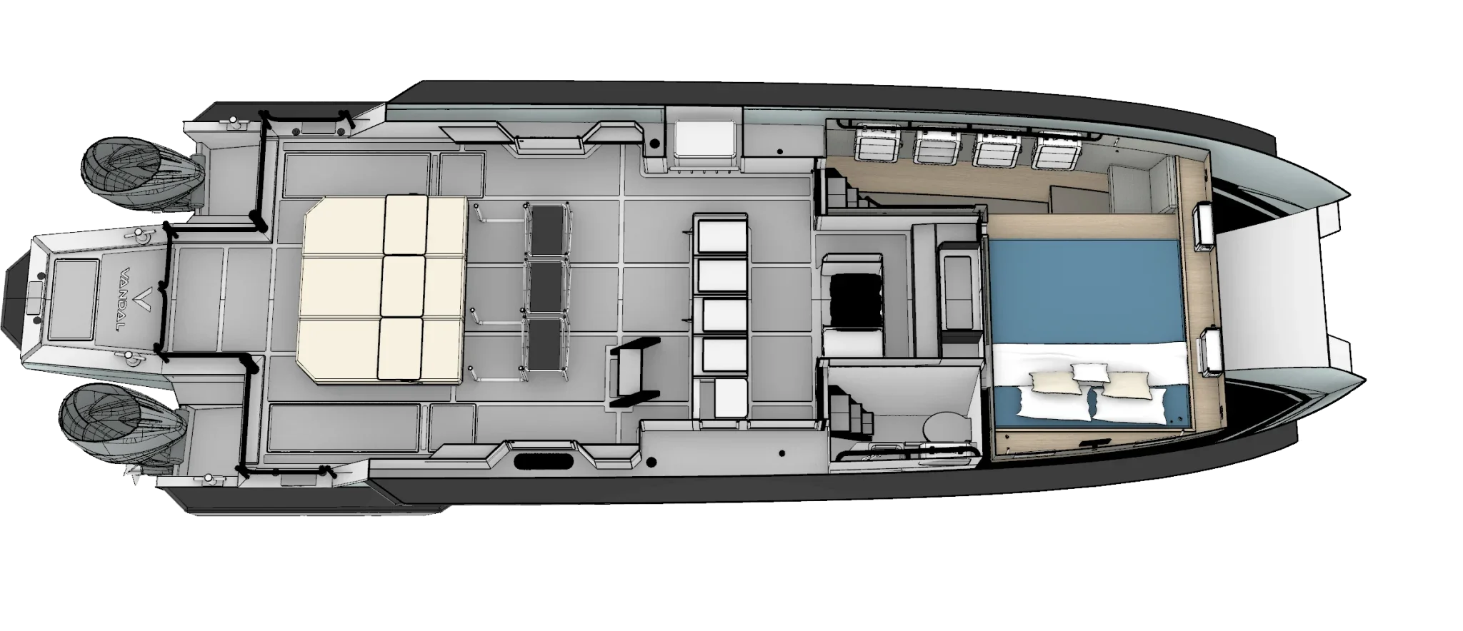 One Stateroom Lower Deck