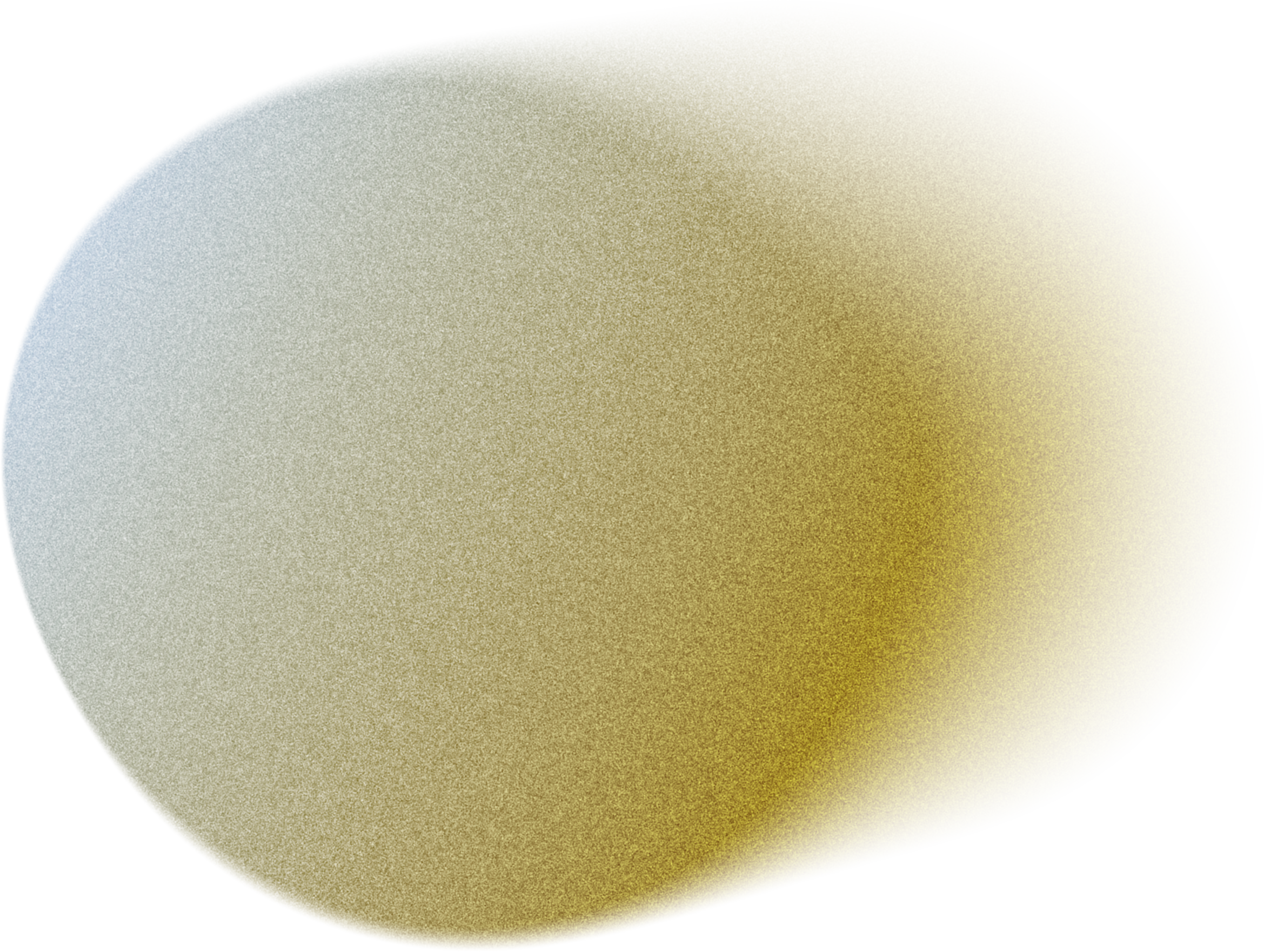 A large, golden-yellow and blue spherical object with a textured surface.