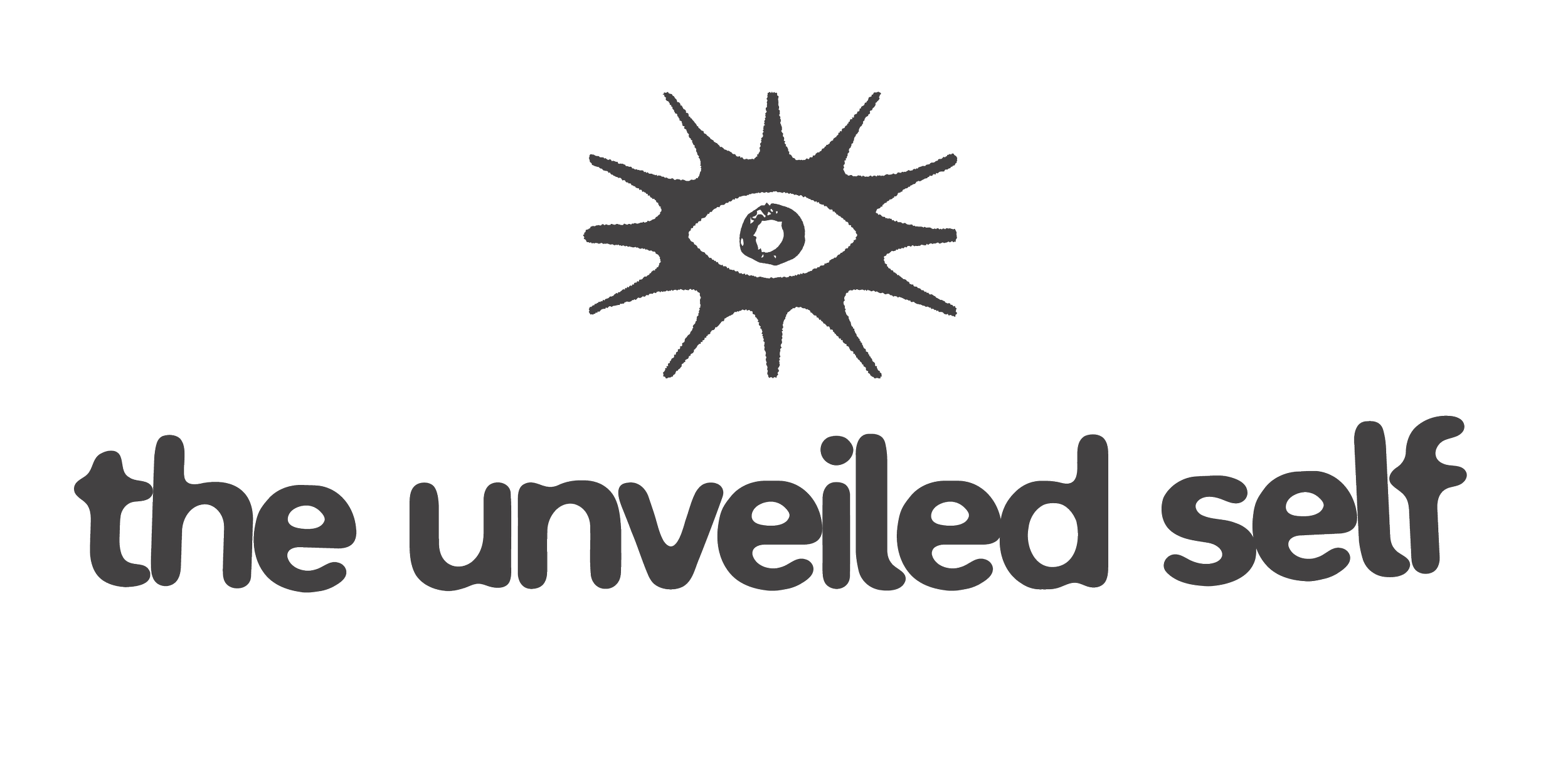 The Unveiled Self therapists logo with a stylized star and the brand name in lowercase letters.