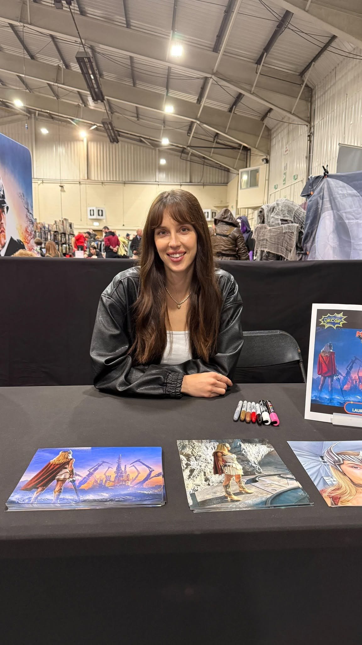 Lauren Saliu meeting fans at UKCGF in Exeter