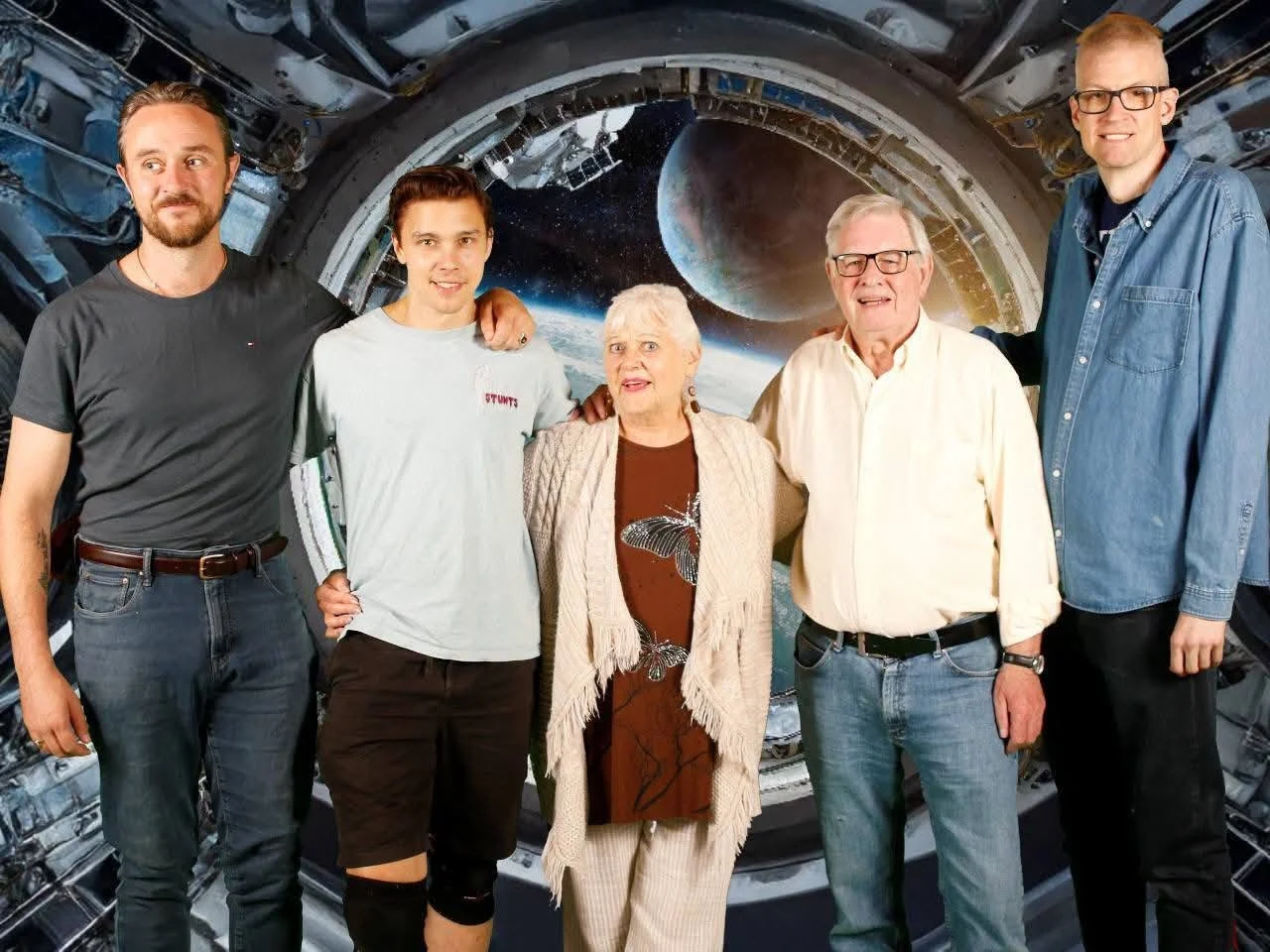 Felix Leech with other guests at Brighton & Hove Comic Con