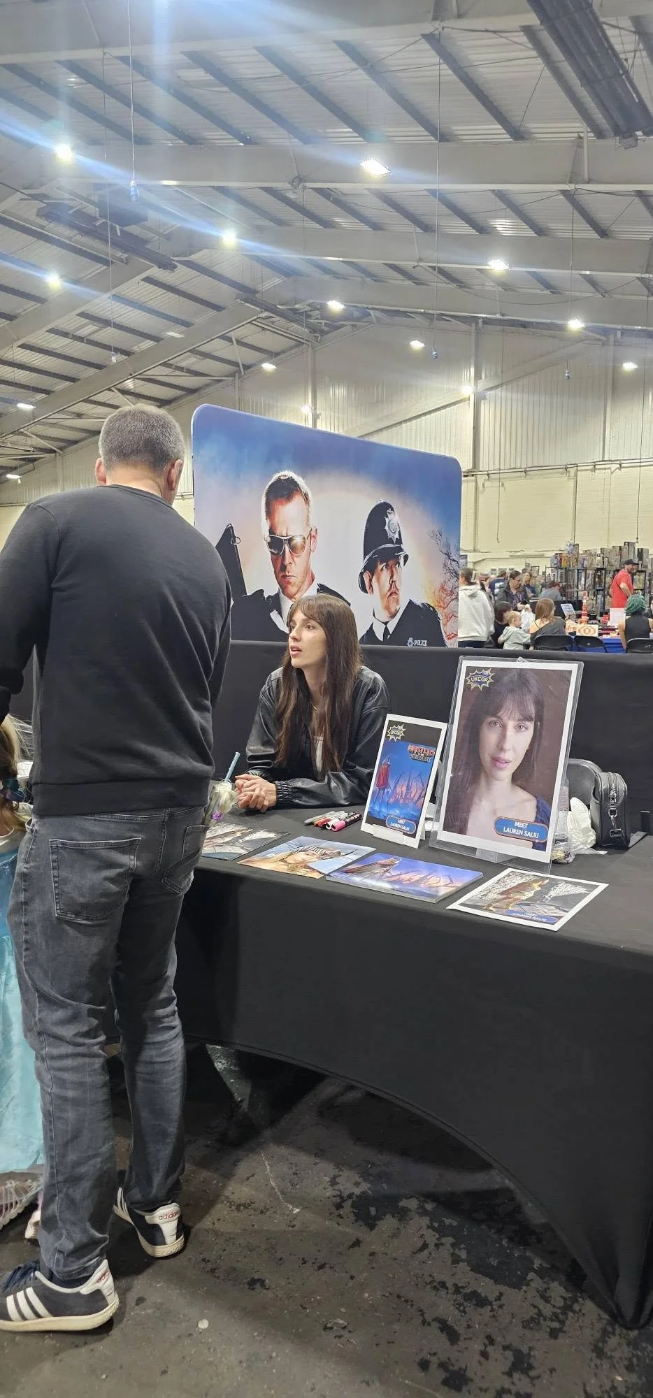 Lauren Saliu meeting fans at UKCGF in Exeter