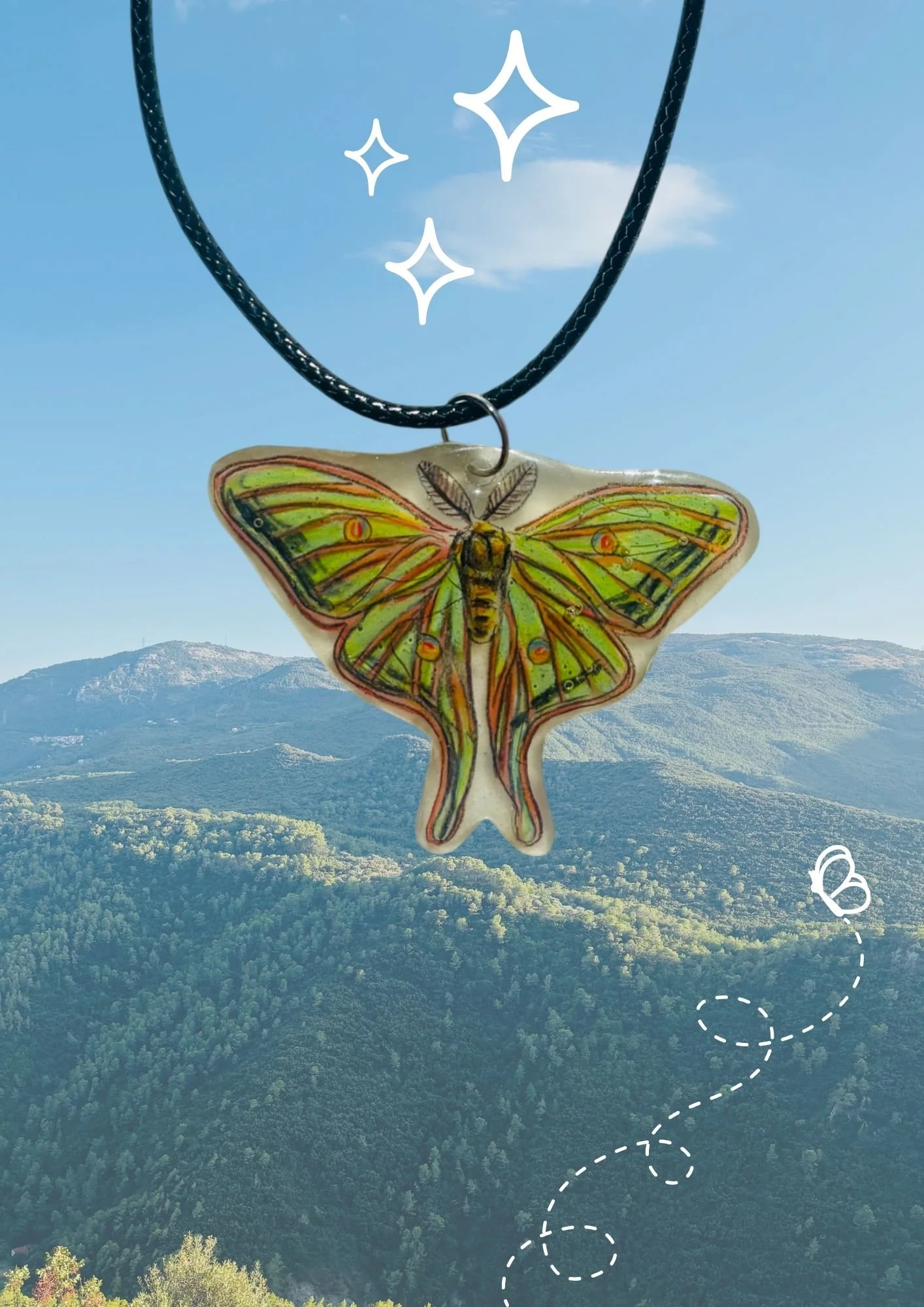 Pendentif Isabelle - Actias Isabellae