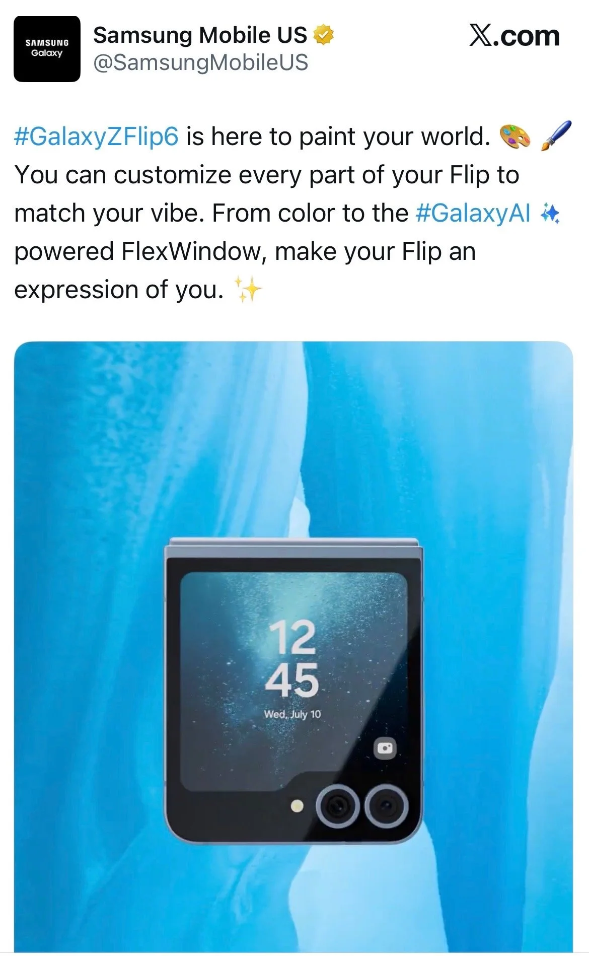 When it comes to marketing a phone, I think of it like a Harry Potter wand: it's an extension of you. So I had to flex the FlexWindow and the customization options to communicate exactly that.