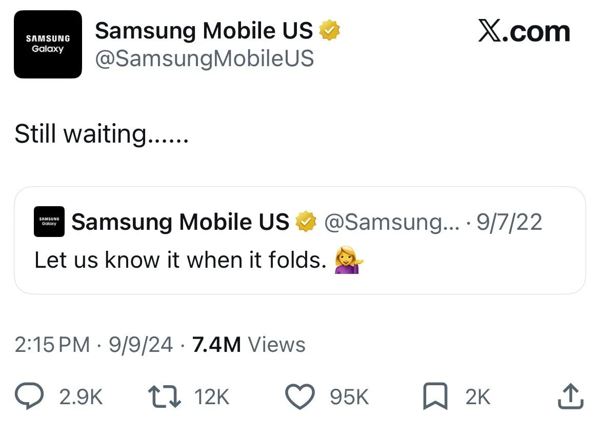 Me in 2024 responding to a 2022 live tweet. How very meta. Over seven million views later, it's safe to say people were watching our homegrown roast.