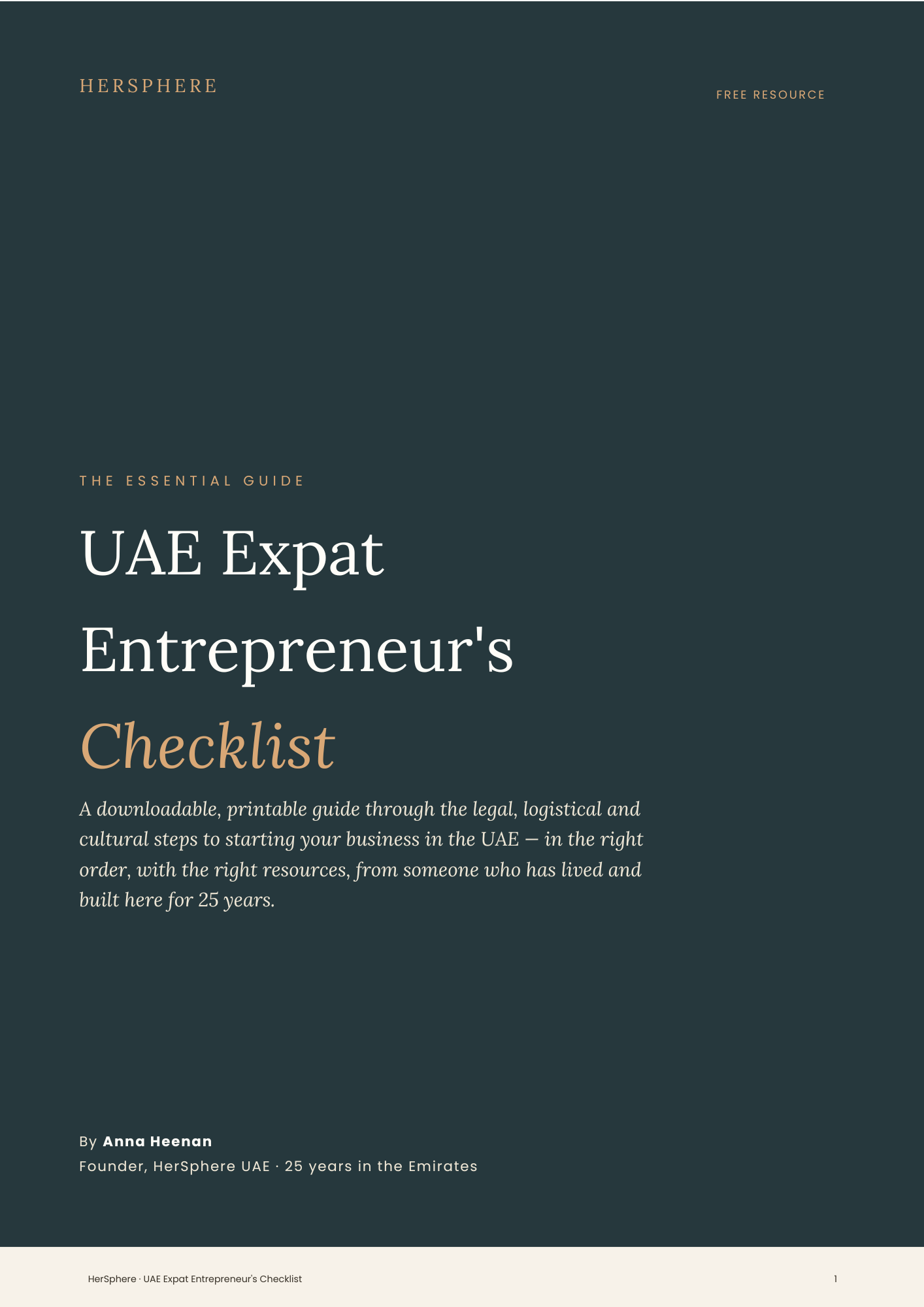 UAE Expat Entrepreneur's Checklist