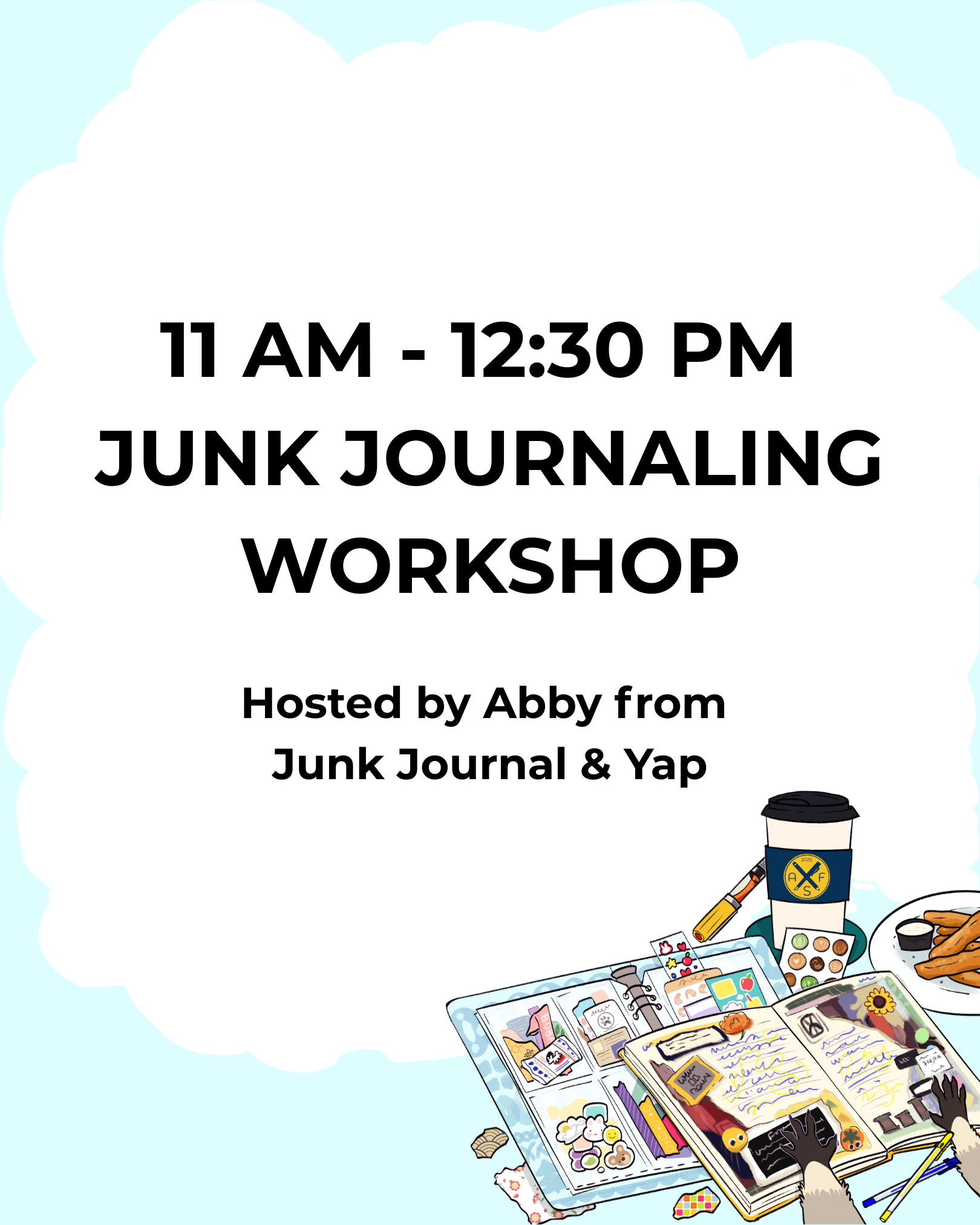 Junk Journal & Yap (11 AM - 12:30 PM) - ASF 2026 Workshop