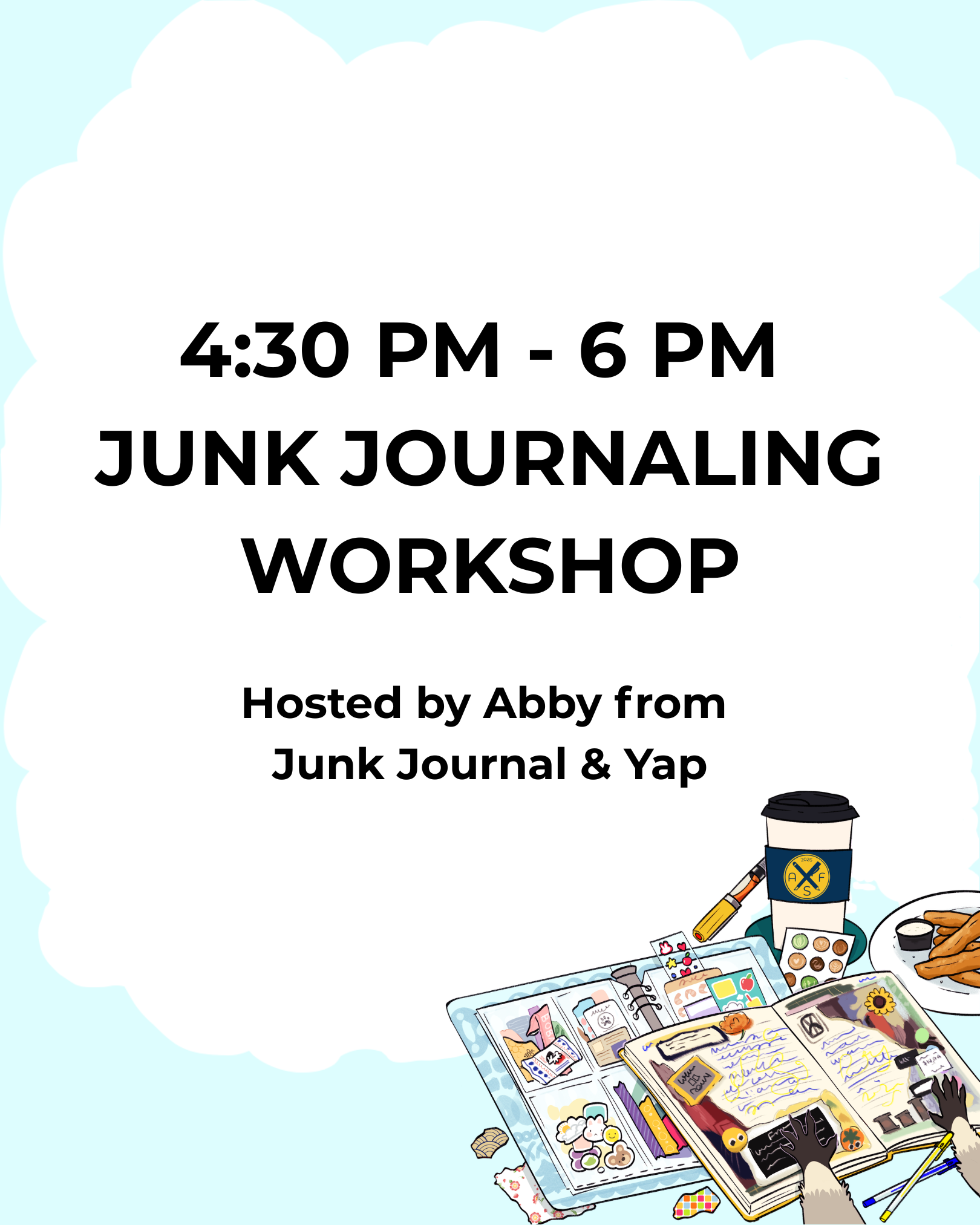 Junk Journal & Yap (4:30 PM - 6 PM) - ASF 2026 Workshop