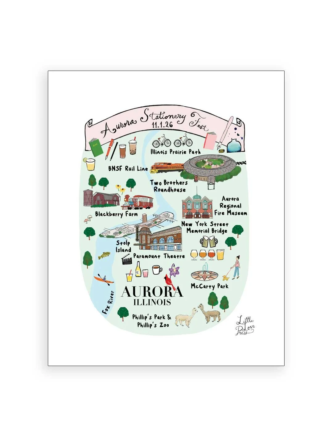 ASF 2026 Aurora Map 8x10 Print