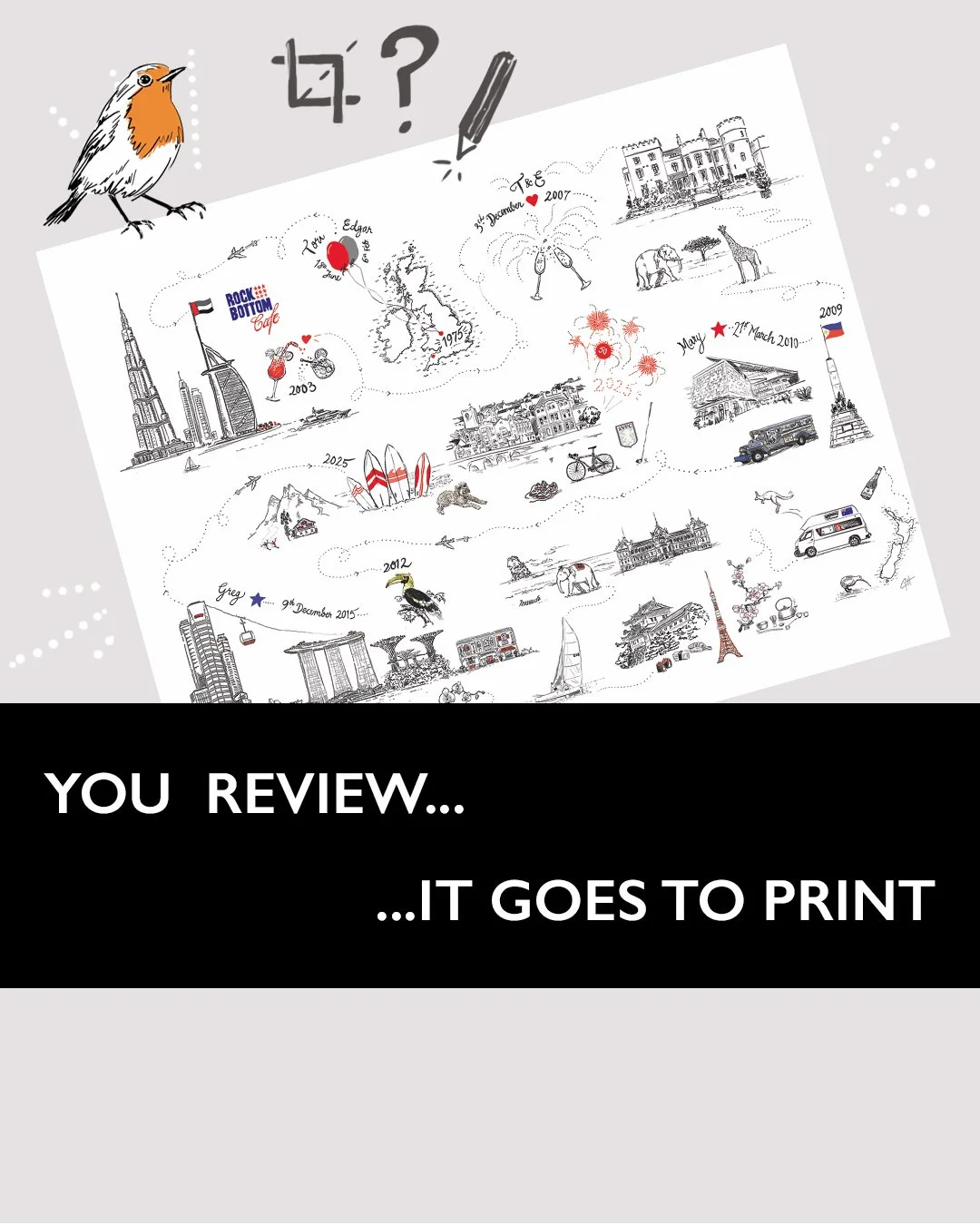You review - it goes to print